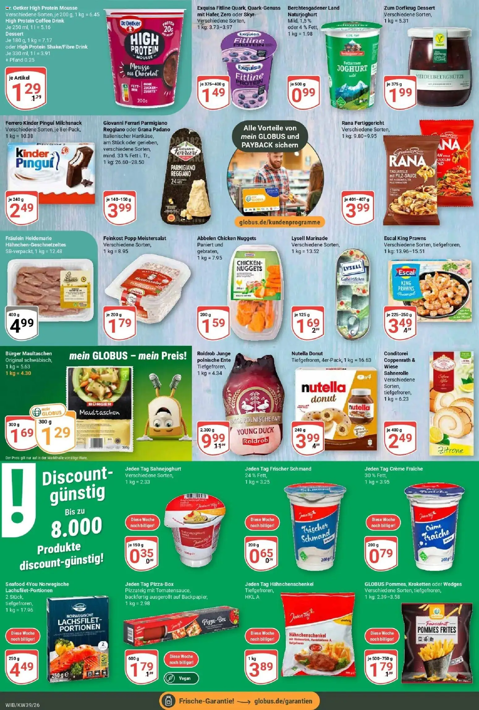 Globus Prospekt Wiesbaden-Nordenstadt (ab 21.09.2026) » Angebote online | Seite: 11 | Produkte: Grana Padano, Joghurt, Pommes frites, Skyr
