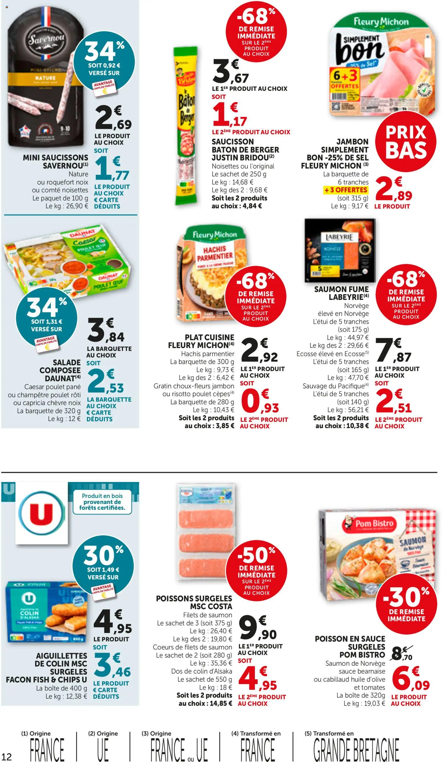 {H1} | Page: 12 | Produits: Saucisson, Huile D'olive, Poissons, Poisson