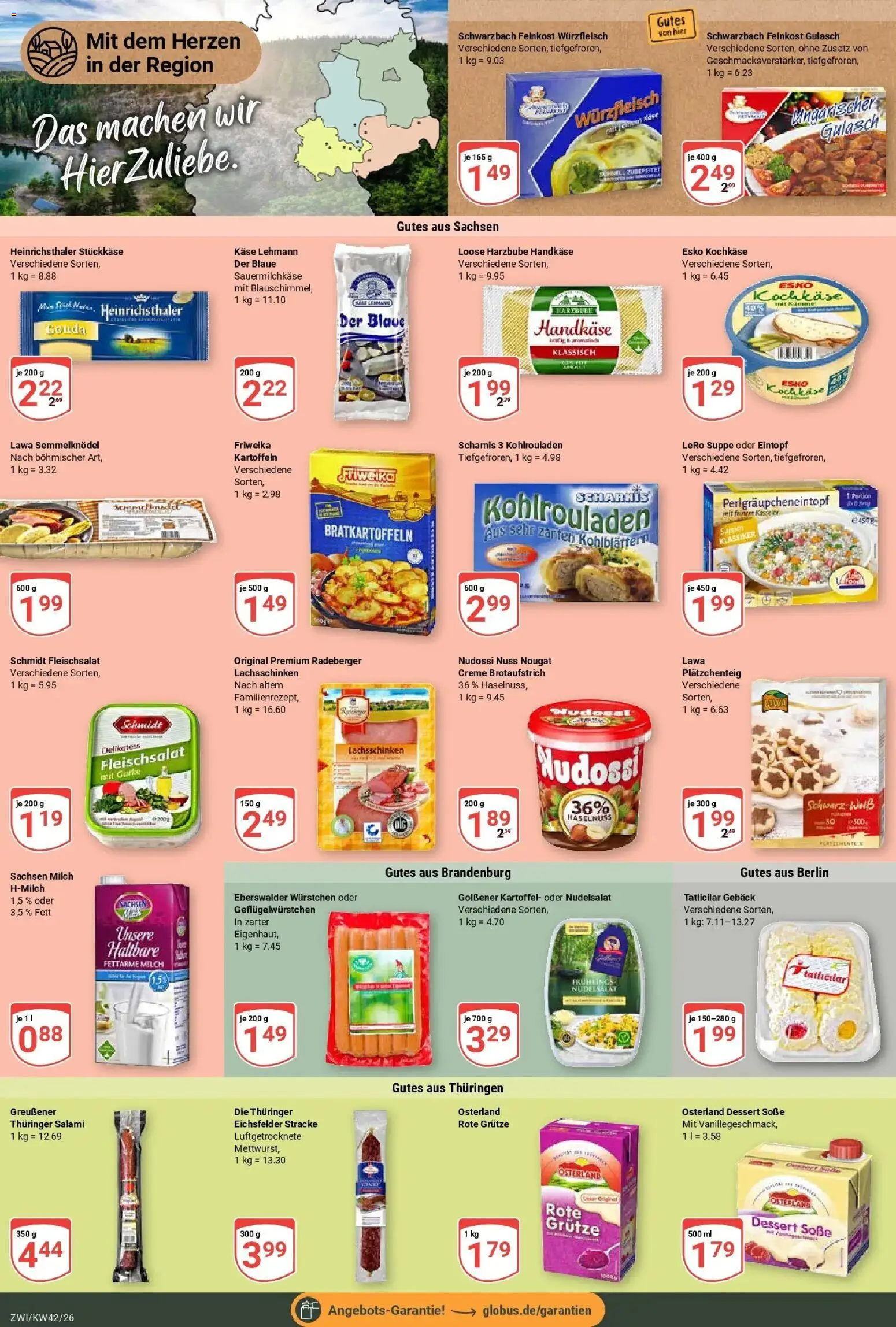 Globus Prospekt Zwickau (ab 12.10.2026) » Angebote online | Seite: 12 | Produkte: Käse, Creme, Kartoffeln, Gulasch