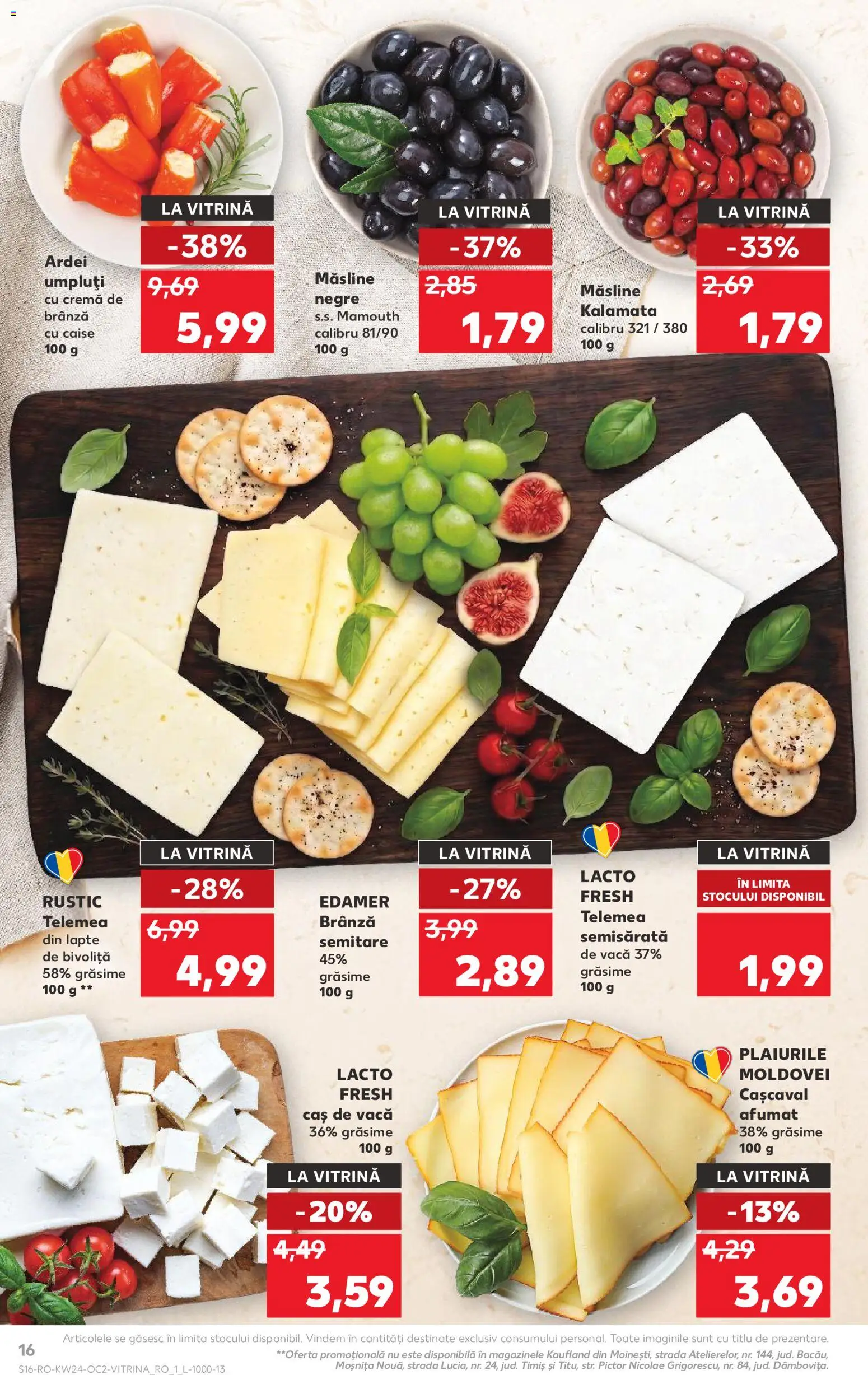 Noul catalog Kaufland – valabil de la 10.06.2026 | Pagină: 16 | Produse: Vitrină, Ardei, Lapte, Cremă