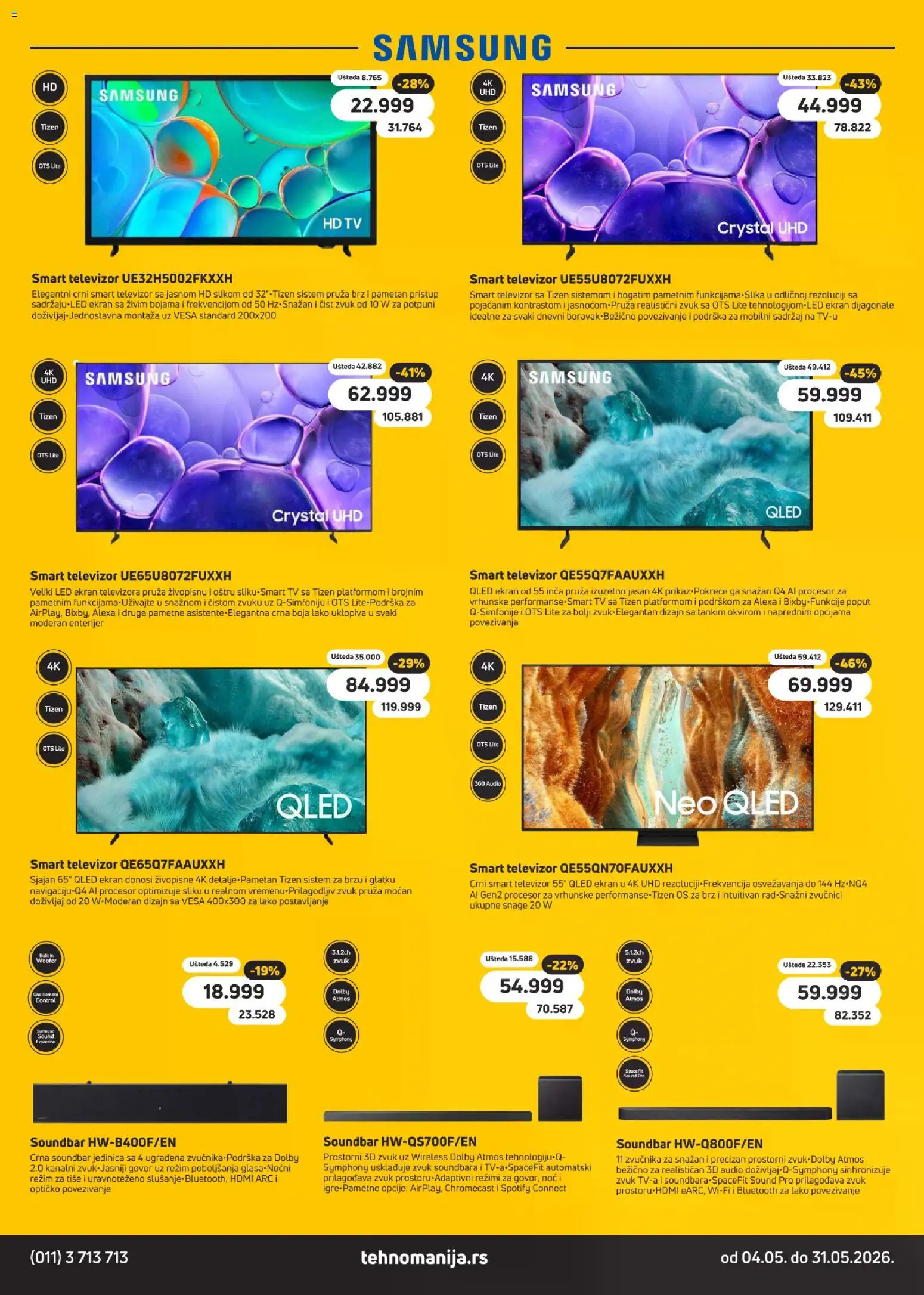 Tehnomanija katalog - važi od 04.05.2026 | Strana: 12 | Proizvode: Smart televizor, Televizor, Audio