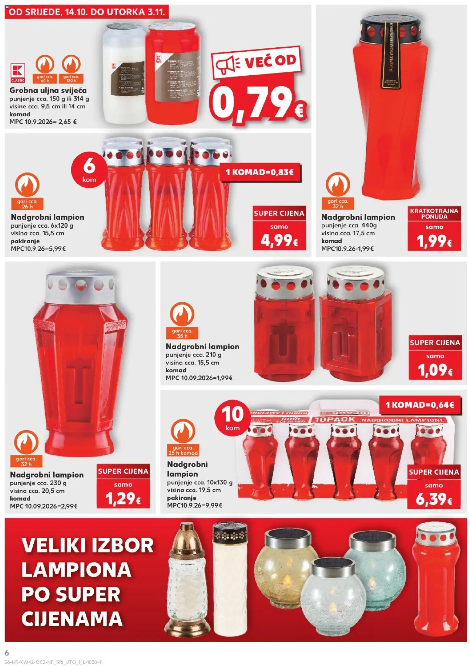 Kaufland HR akciós ujság - amely érvényes a következő dátumtól: 2026.10.14. | Oldal: 6 | Termékek: Jägermeister, Burek