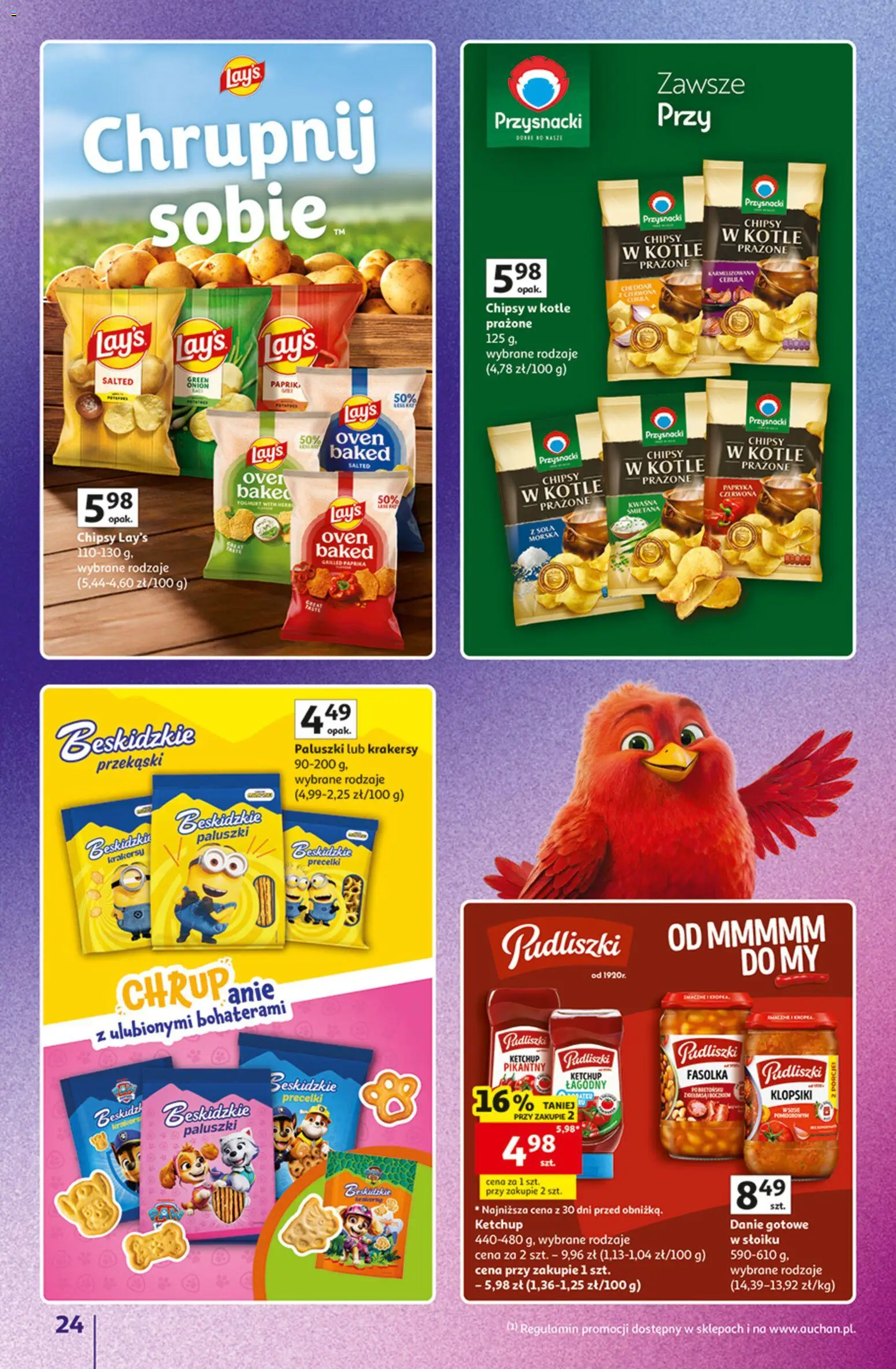 Auchan gazetka - Znane marki od 15.10.2026 | Strona: 24 | Produkty: Ketchup, Przekąski, Ketchup pudliszki, Klopsiki