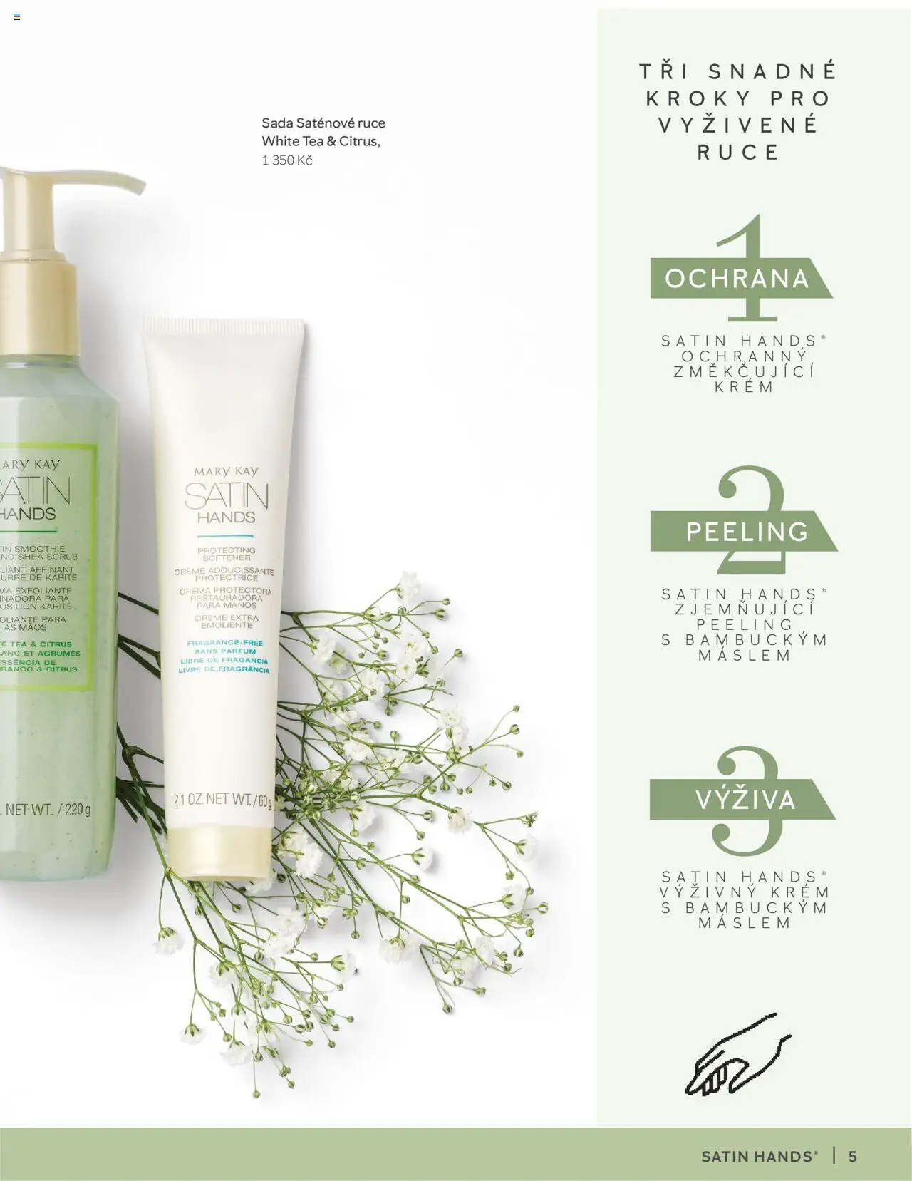 Mary Kay katalog - Péče pro ruce a tělo od 16.03.2025 | Strana: 5 | Produkty: Krém, Smoothie, Crema, Peeling