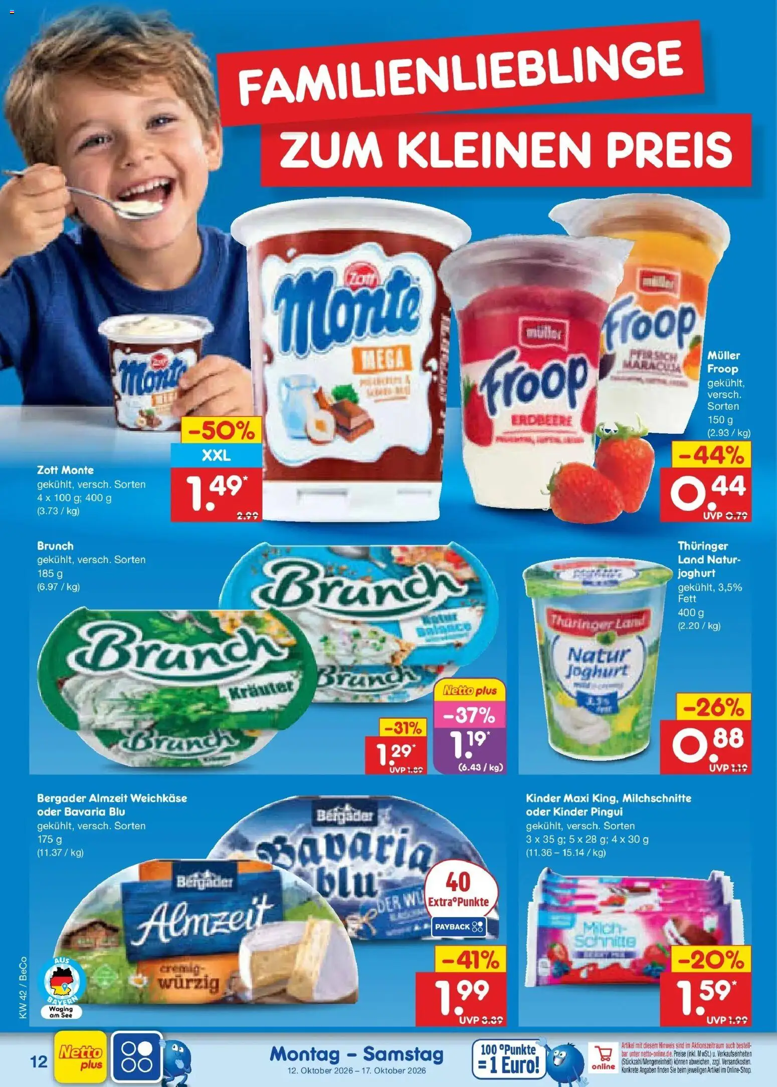 Netto Marken-Discount Prospekt Leipzig (ab 12.10.2026) » Angebote | Seite: 14 | Produkte: Froop, Joghurt