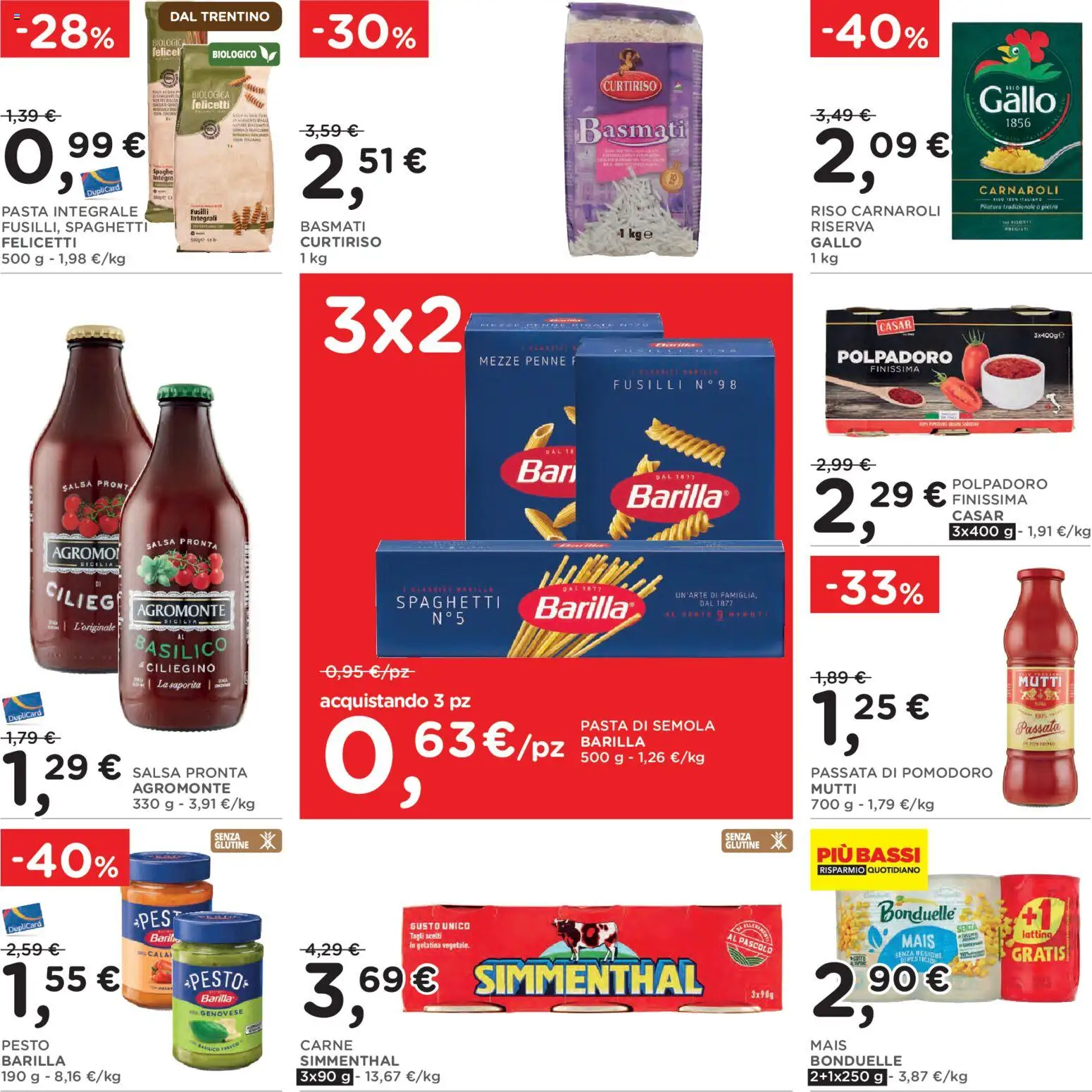Volantino Poli del 29/07/2026 | Pagina: 19 | Prodotti: Riso, Pomodoro, Passata di pomodoro, Fusilli