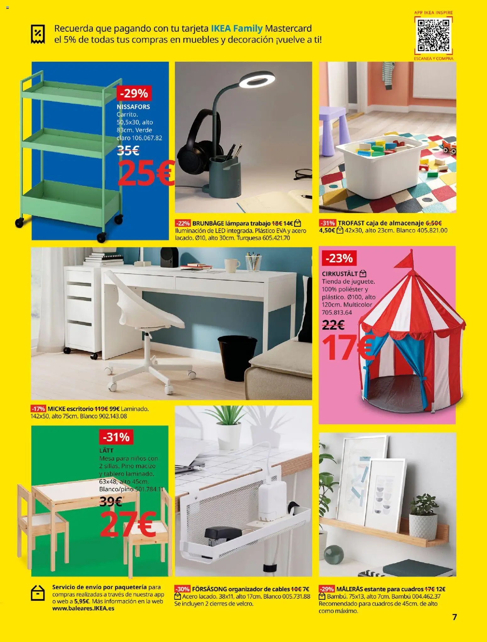 Catálogo IKEA Festival │ válido desde el 01/07/2026 | Página: 7 | Productos: Organizador, Galette de chaise, Almacenaje, Lámpara