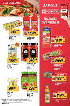 Maxi katalog - pregled Maxi kataloga - važi od 21.05.2026 | Strana: 17 | Proizvode: Dzem, Kajsija, Sirće, Paradajz