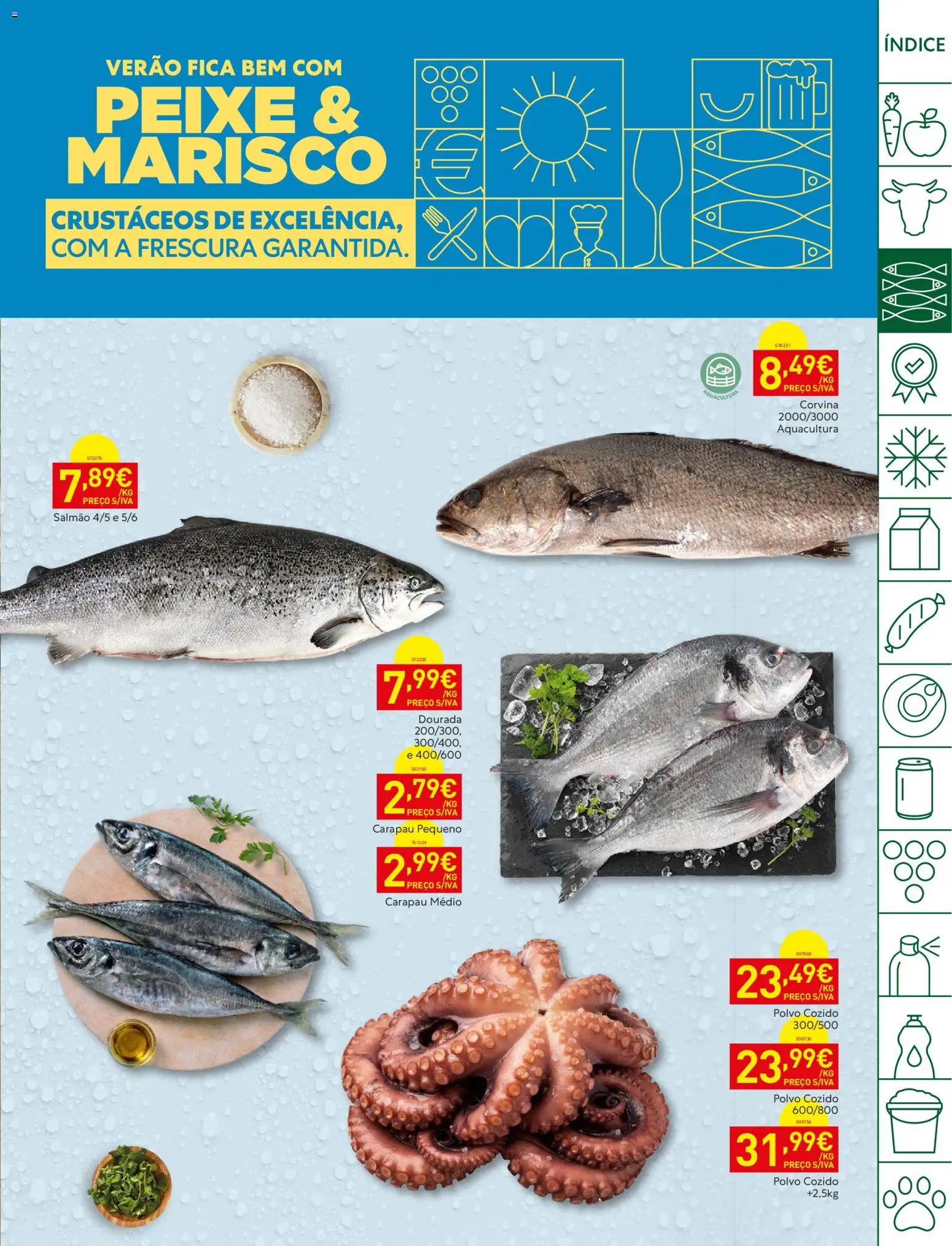 Recheio folheto │ válido de 11/08/2026 | Página: 5 | Produtos: Dourada, Polvo, Salmão, Peixe