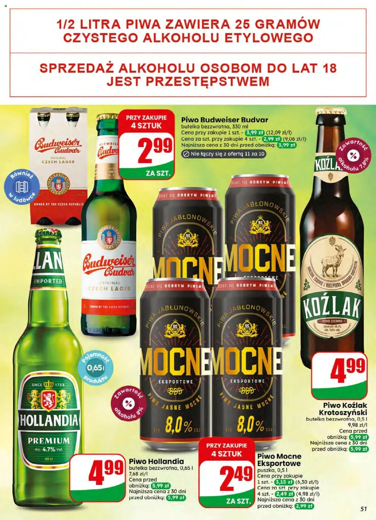 Dino gazetka od 05.08.2026 | Strona: 51 | Produkty: Piwo