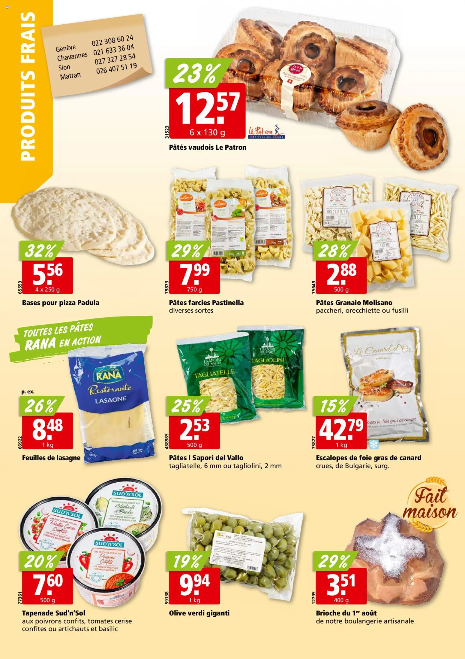 Aligro aktionen Chavannes, Matran, Genève, Sion – gültig ab 27.07.2026 | Seite: 12 | Produkte: Pizza