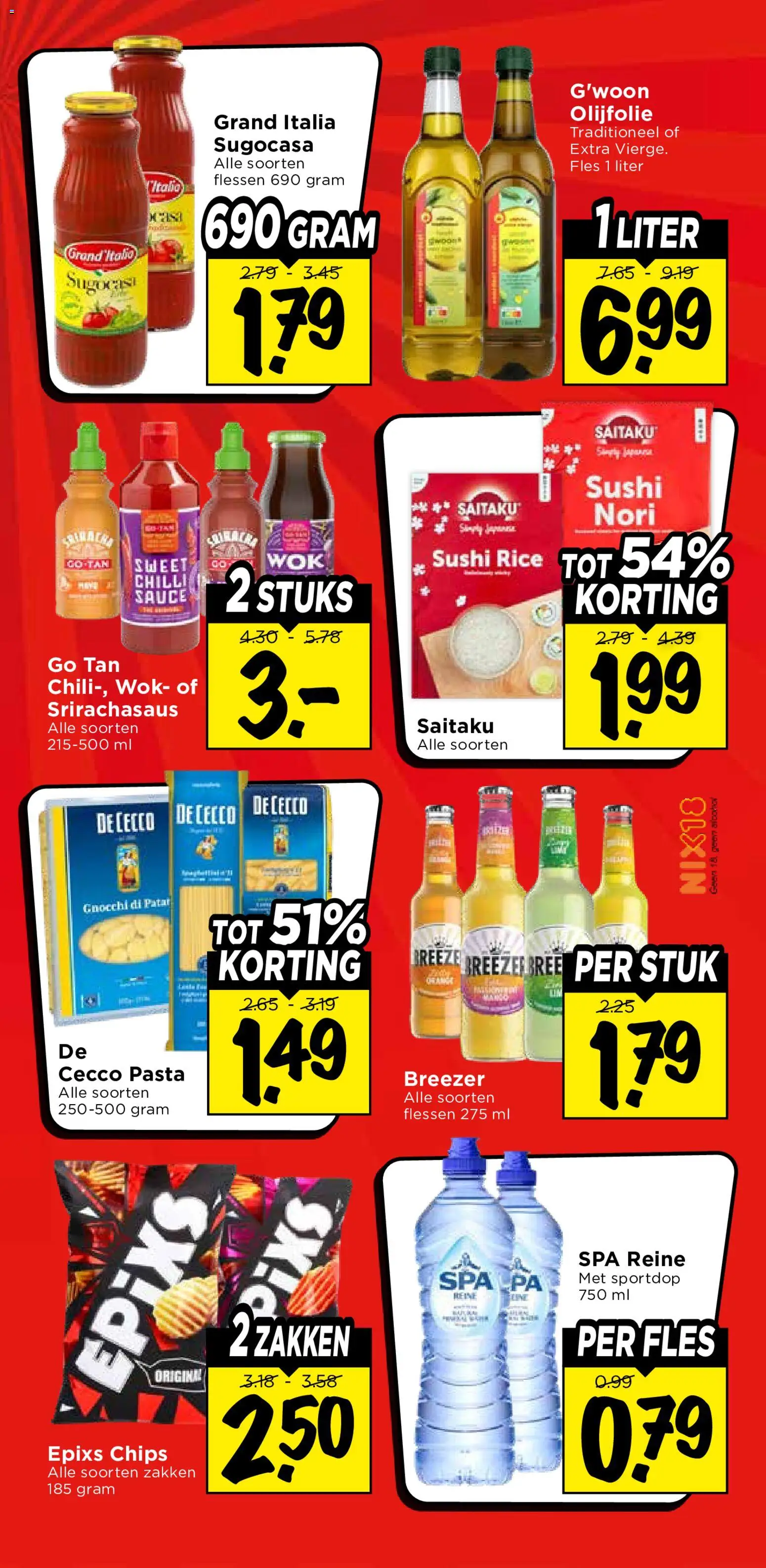 {H1} | Pagina: 36 | Producten: Chips, Fles, Olijfolie, Sushi