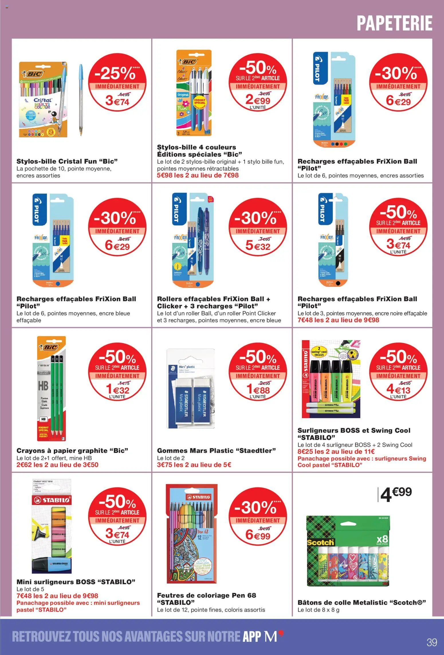 {H1} | Page: 39 | Produits: Coloriage, Rollers, Stylo, Surligneur