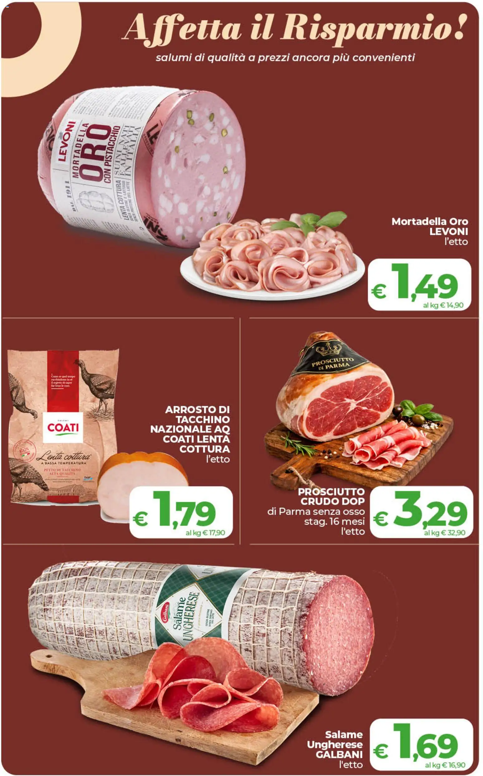 Volantino COOP del 29.05.2026 | Pagina: 9 | Prodotti: Arrosto, Salame, Latte, Prosciutto