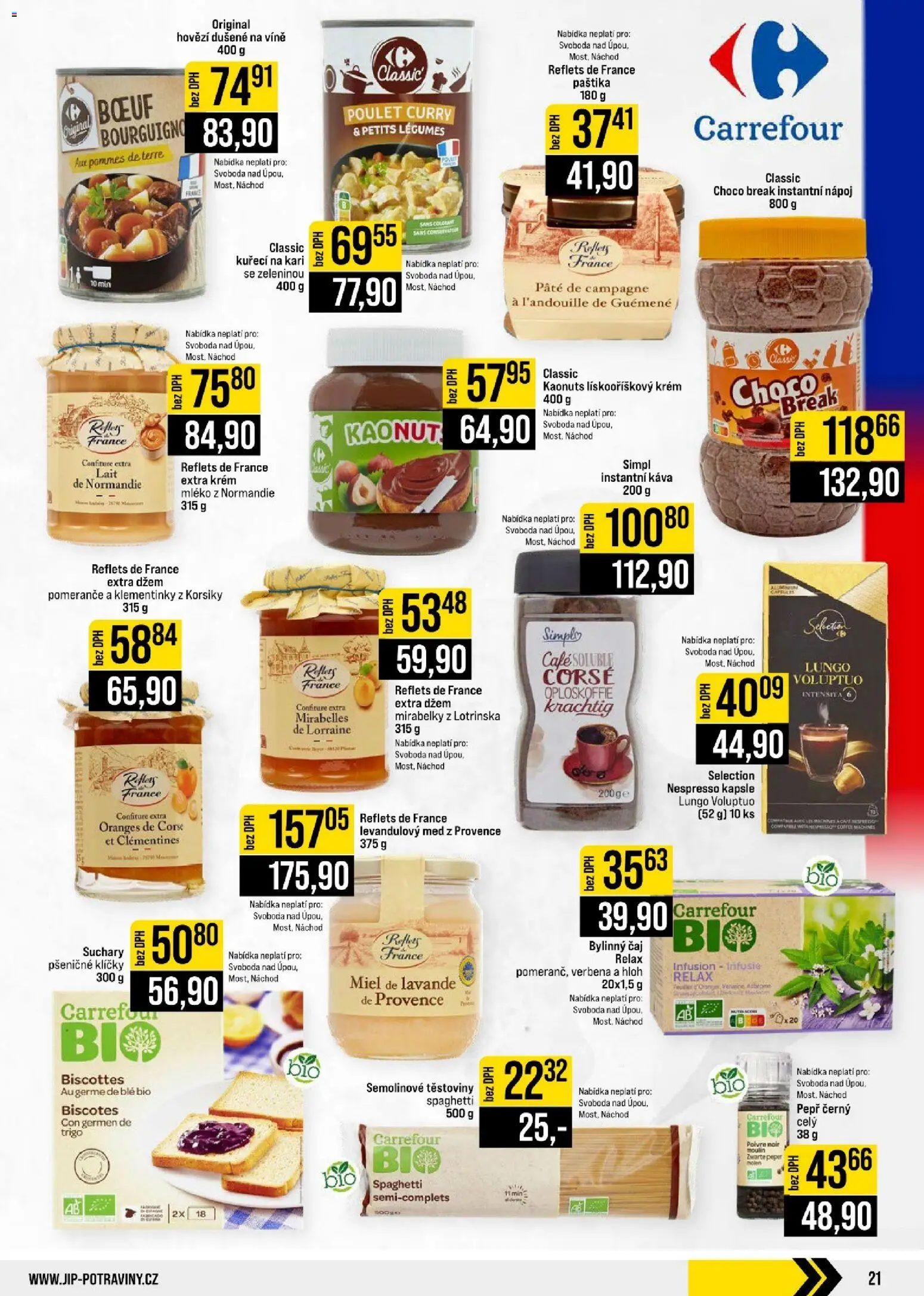 Jip leták - Cash & Carry od 09.09.2026 | Strana: 21 | Produkty: Kapsle, Instantní káva, Krém, Suchary