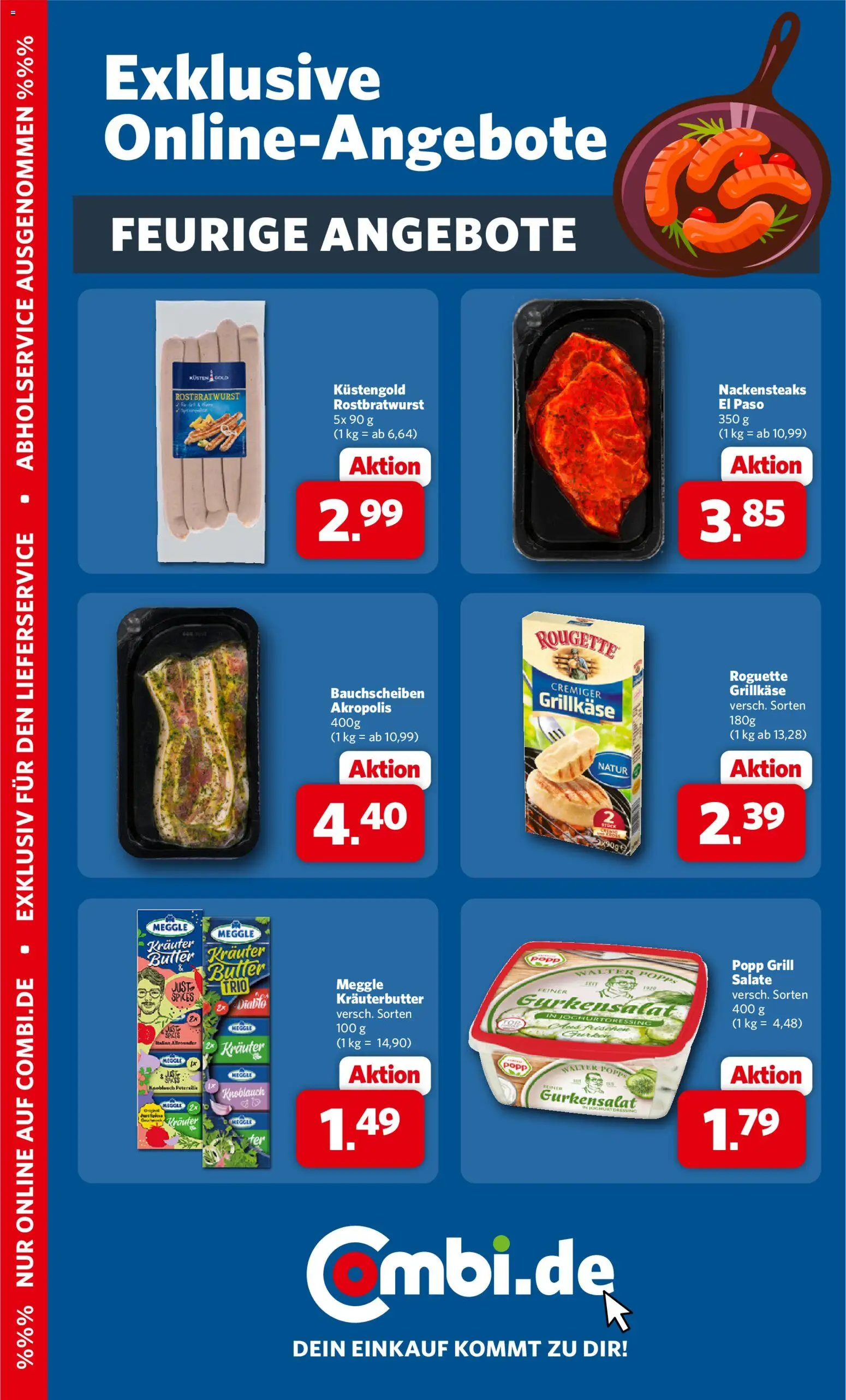 Combi Prospekt – gültig ab 27.07.2026 | Seite: 30 | Produkte: Nackensteaks, Grill, Butter, Kräuterbutter