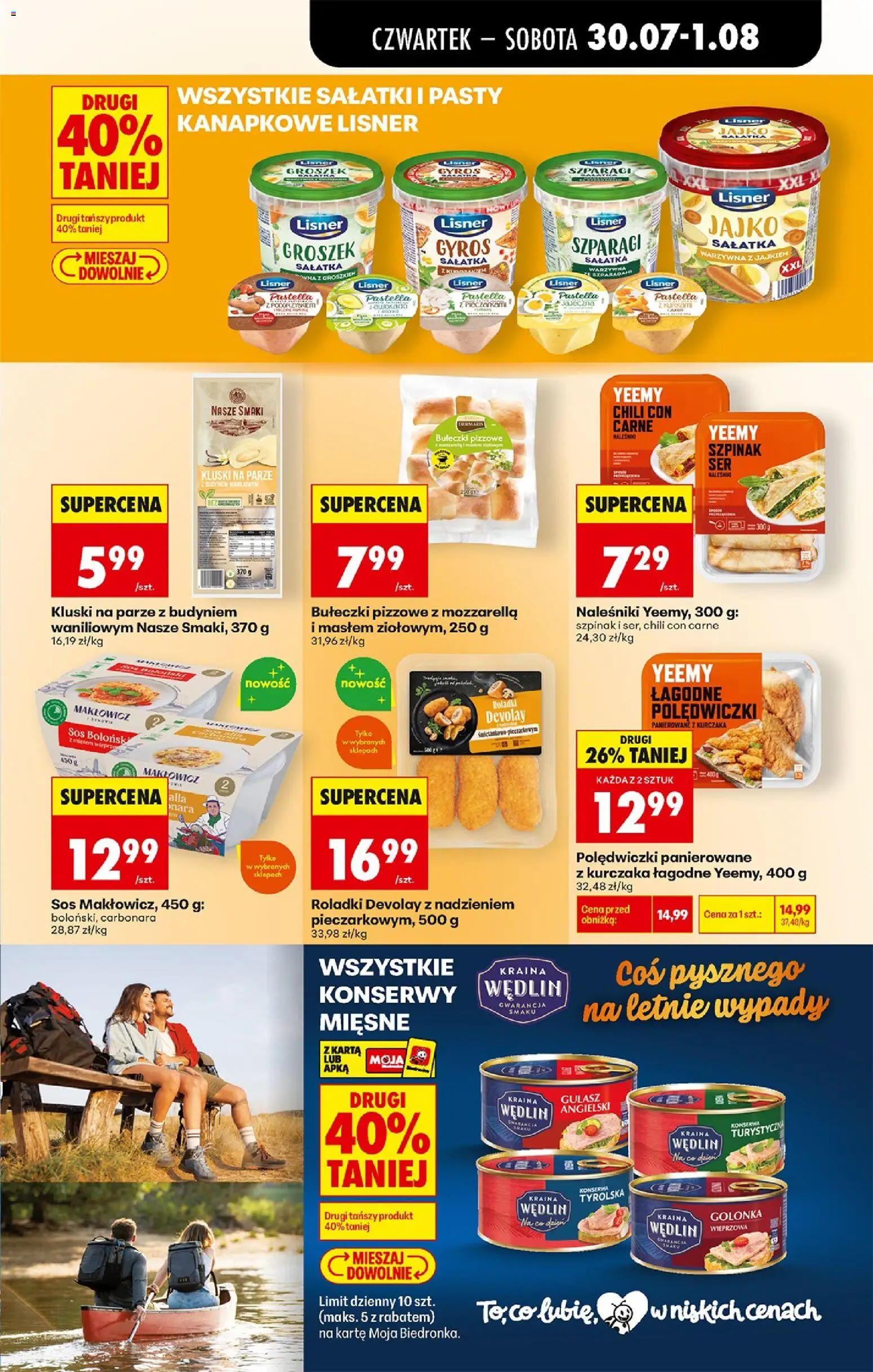Biedronka Polsko leták - Codziennie niskie ceny od 30.07.2026 | Strana: 53 | Produkty: Gyros, Mozzarella