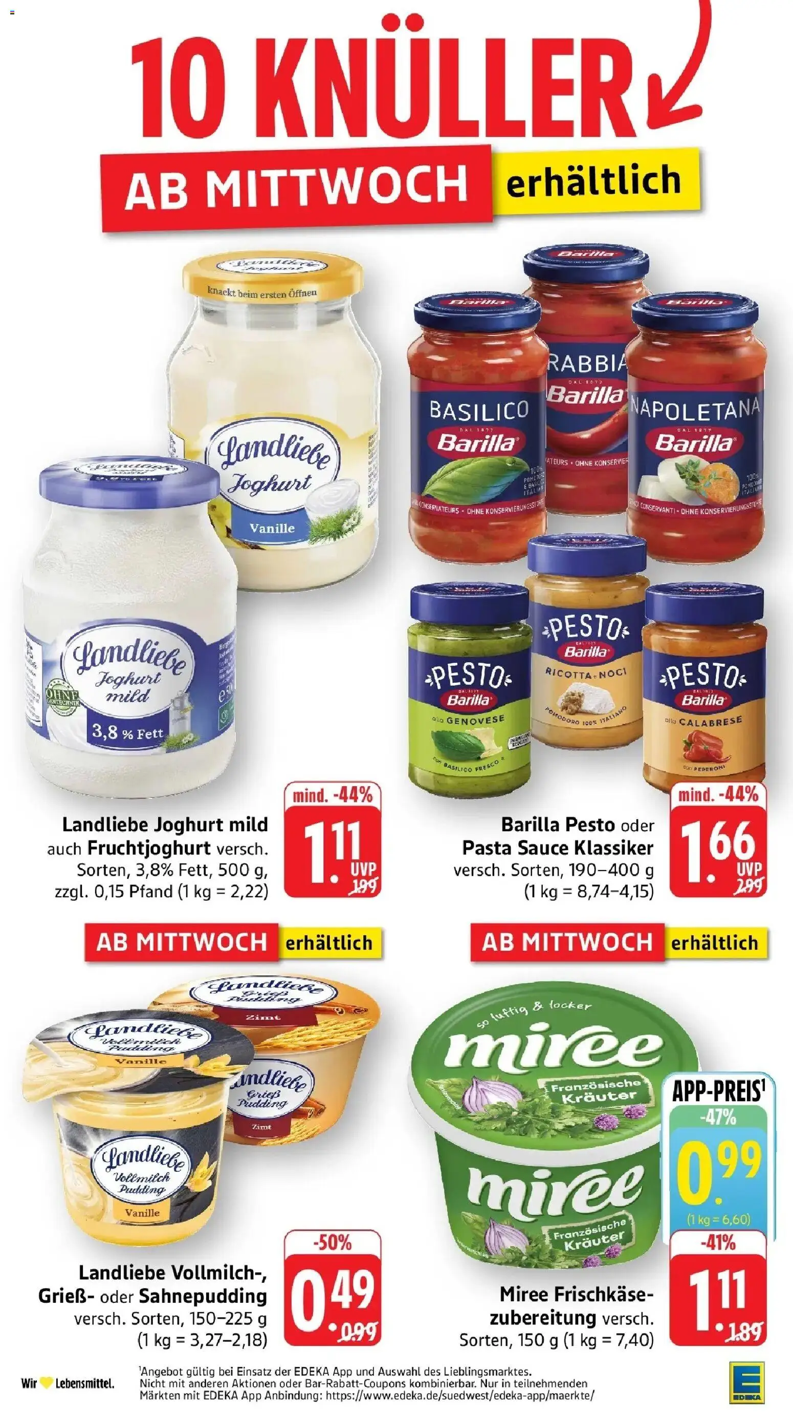 Edeka Prospekt Kirchheim-Teck – gültig ab 28.09.2026 | Seite: 41 | Produkte: Grieß, Joghurt, Pudding, Pasta