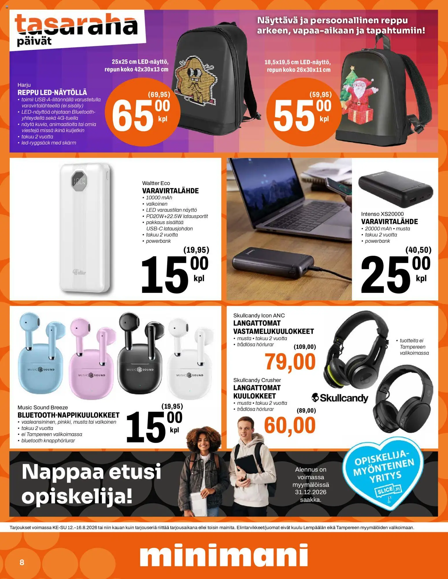 Minimani tarjoukset – voimassa 12/08/2026 alkaen | Sivu: 8