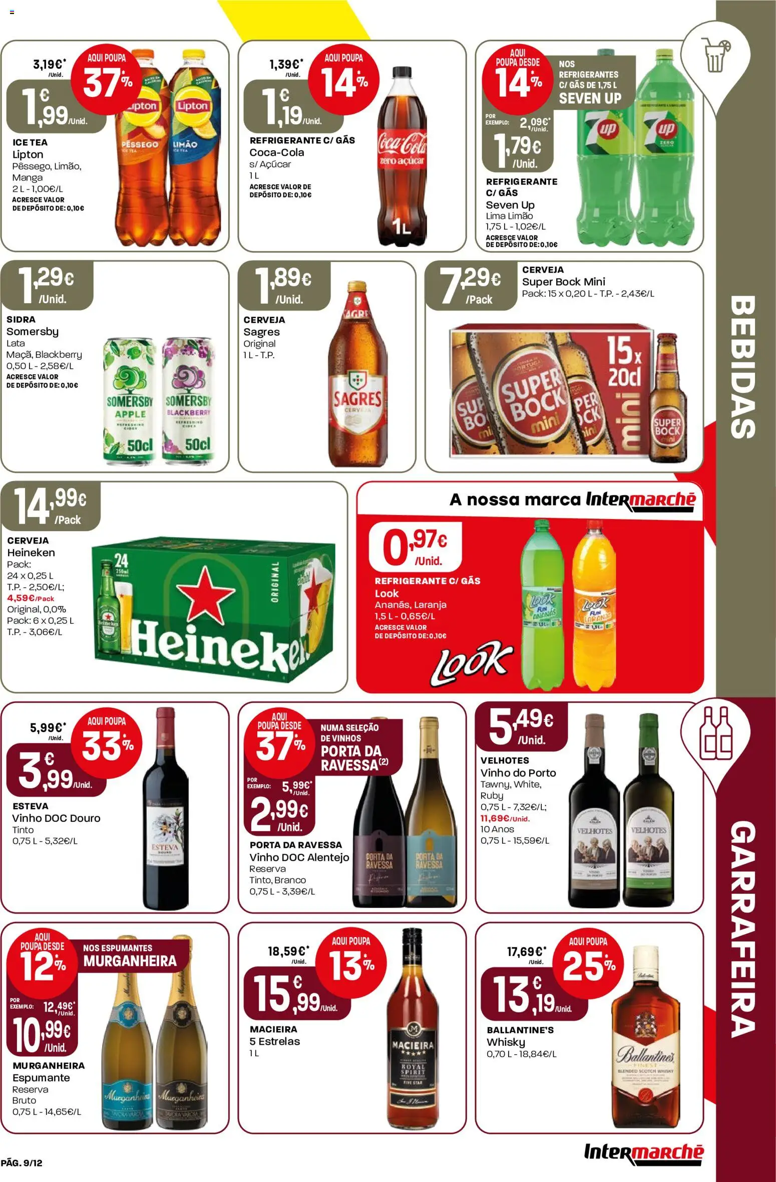 Intermarché folheto Mini │ válido de 15/10/2026 | Página: 9 | Produtos: Refrigerante, Porta, Sidra, Açúcar