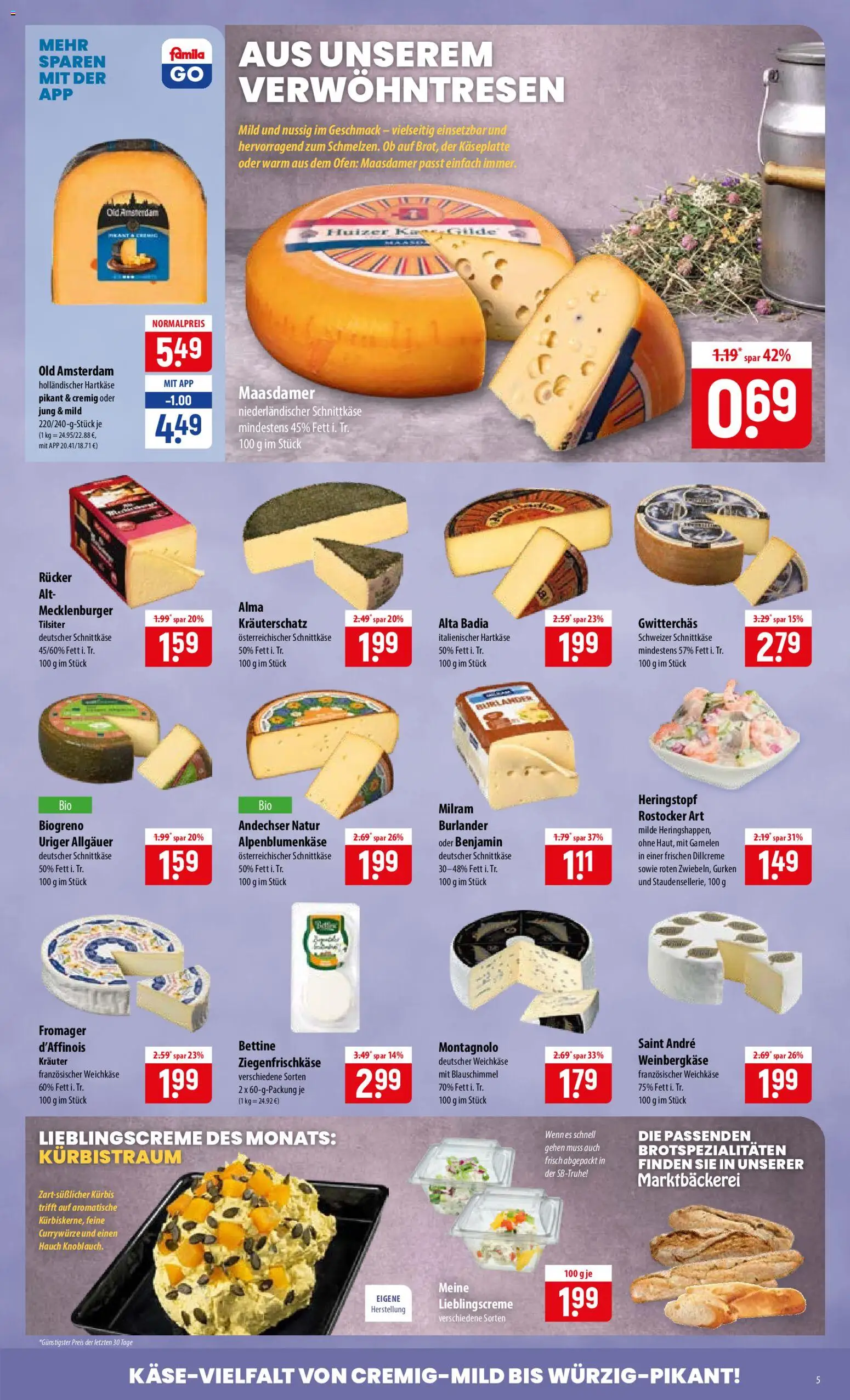Famila Prospekt – gültig ab 31.08.2026 | Seite: 5 | Produkte: Ofen, Garnelen, Kürbis, Gurken