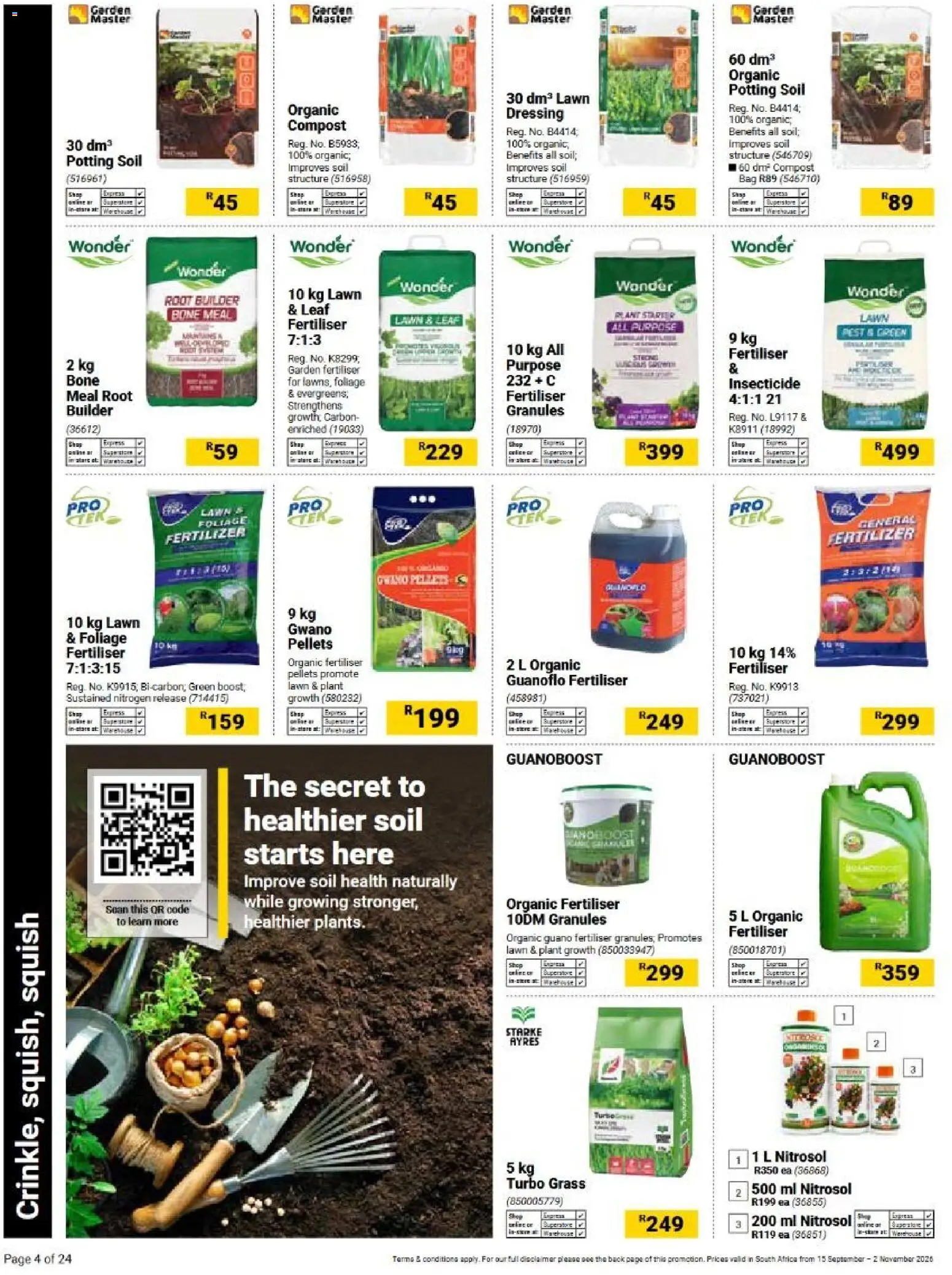 New Builders catalogue – valid from 15/09/2026 | Page: 4 | Products: Bag, Dressing