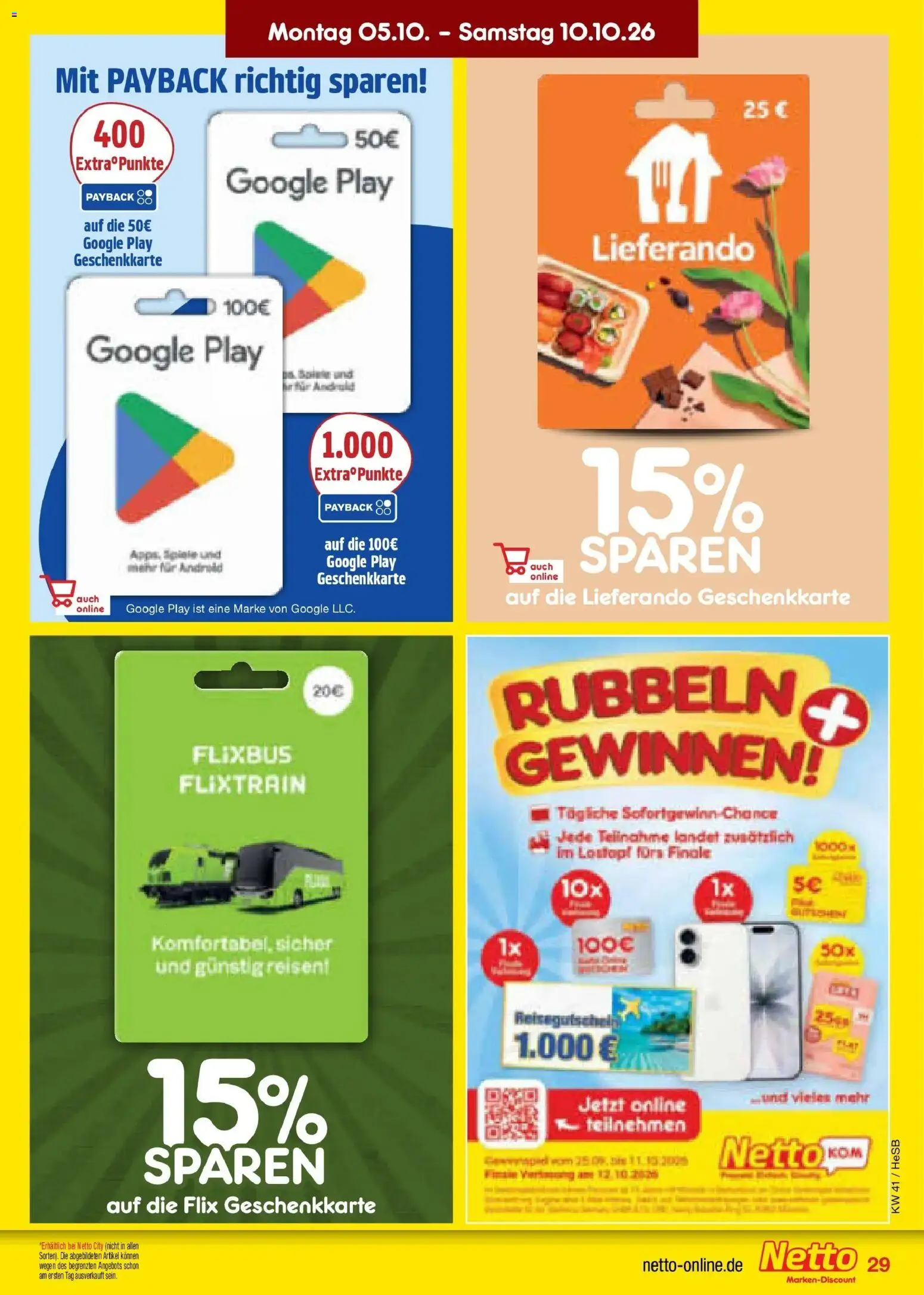 Netto Marken-Discount Prospekt Rostock – gültig ab 05.10.2026 | Seite: 35