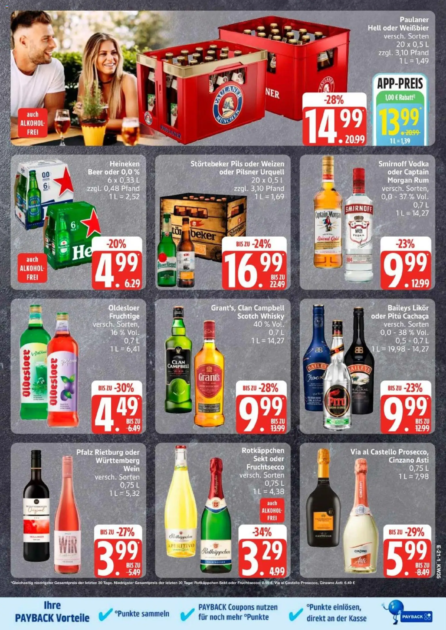 Edeka Prospekt Hamburg – gültig ab 23.08.2026 | Seite: 24 | Produkte: Rotkappchen sekt, Whisky, Rum, Pilsner urquell
