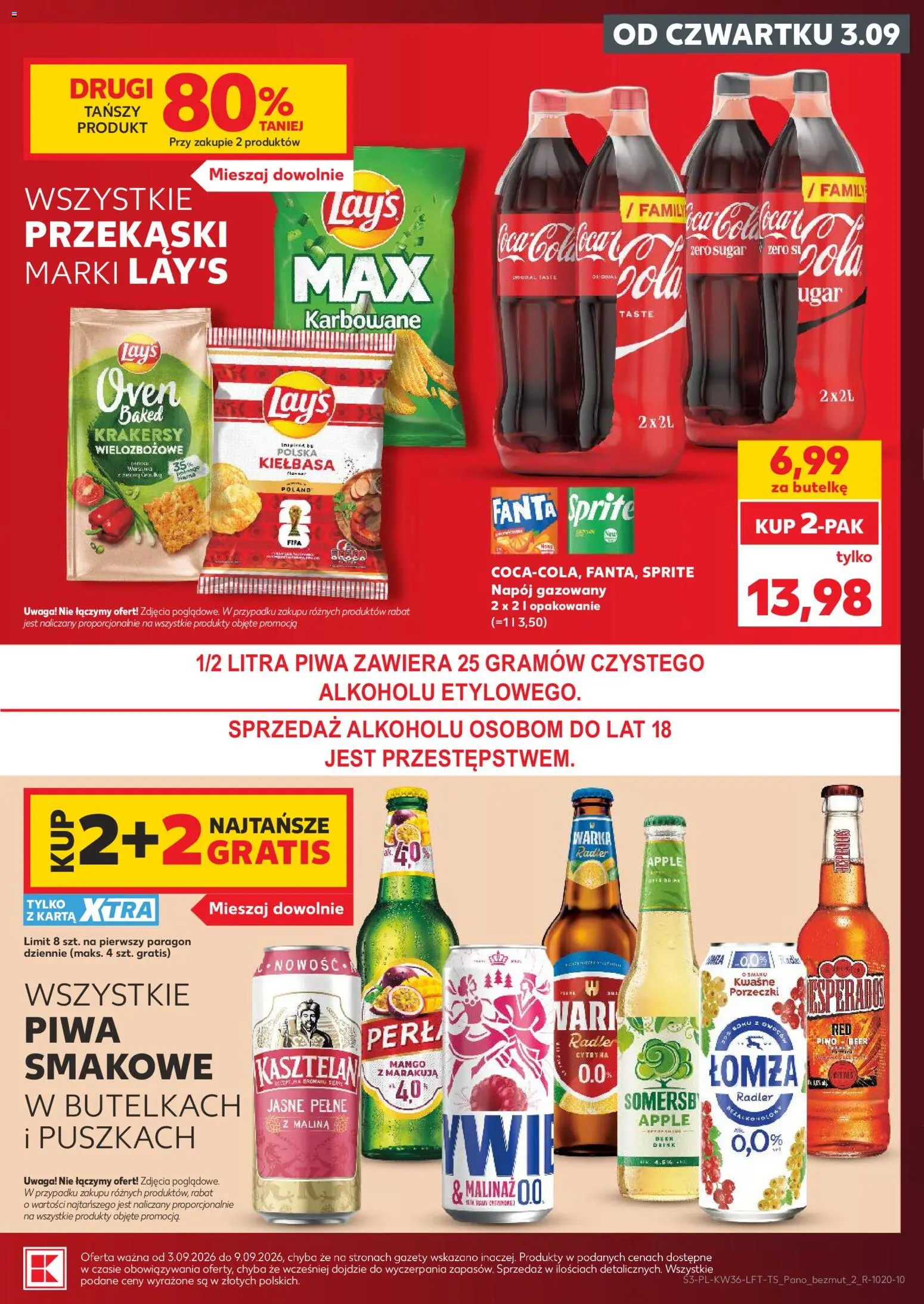 Kaufland Polsko leták od 03.09.2026 | Strana: 3 | Produkty: Mango, Sprite, Lay's, Marakuja