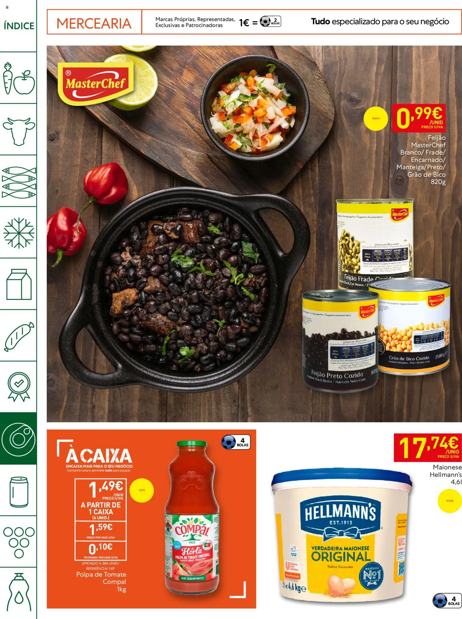 Recheio Horeca Madeira │ válido de 05.05.2026 | Página: 24 | Produtos: Caixa, Maionese, Tomate