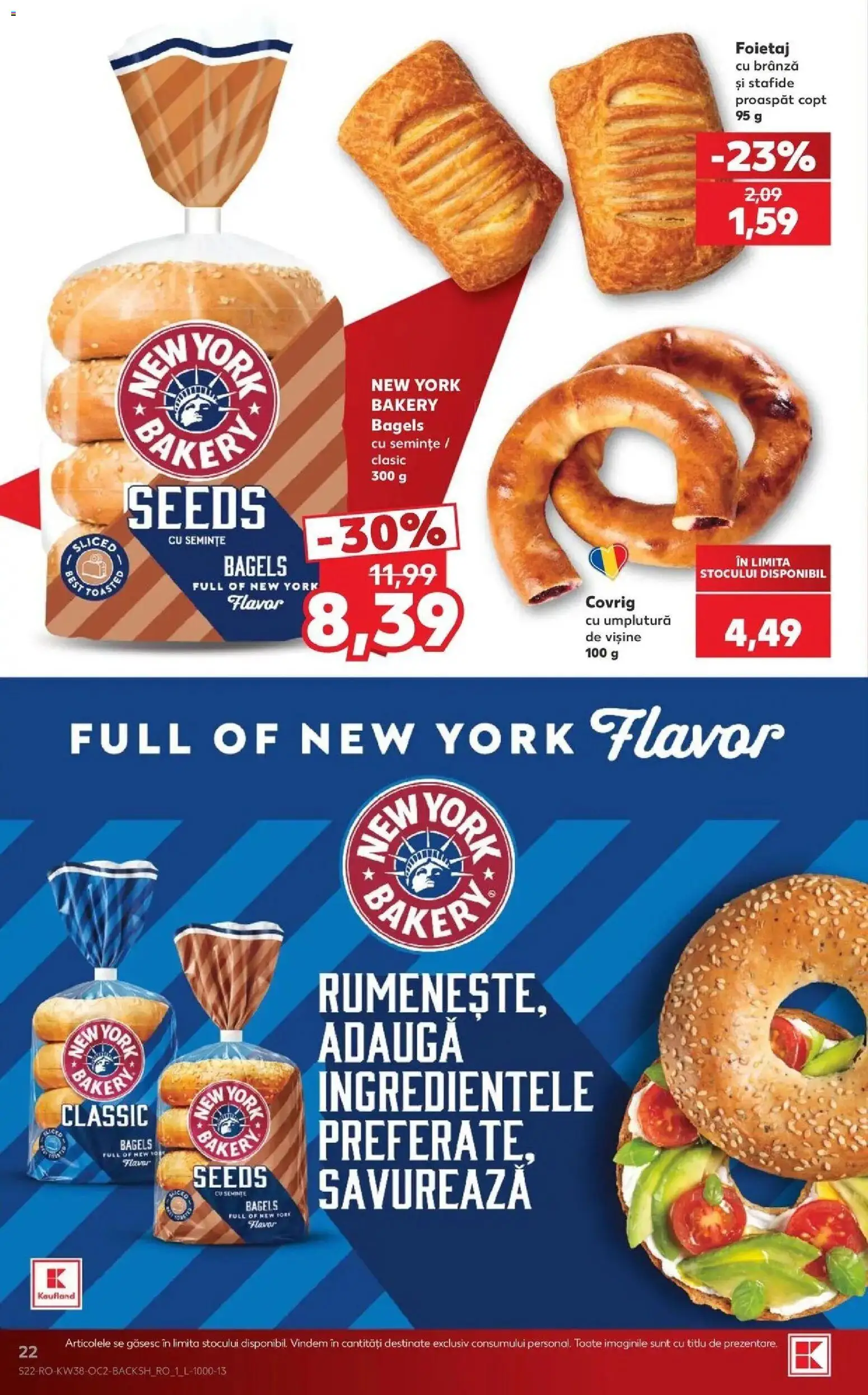 Kaufland Vaslui 16.09.2026 - Revista si Oferta | Pagină: 22 | Produse: Foietaj, Semințe, Brânză, Stafide