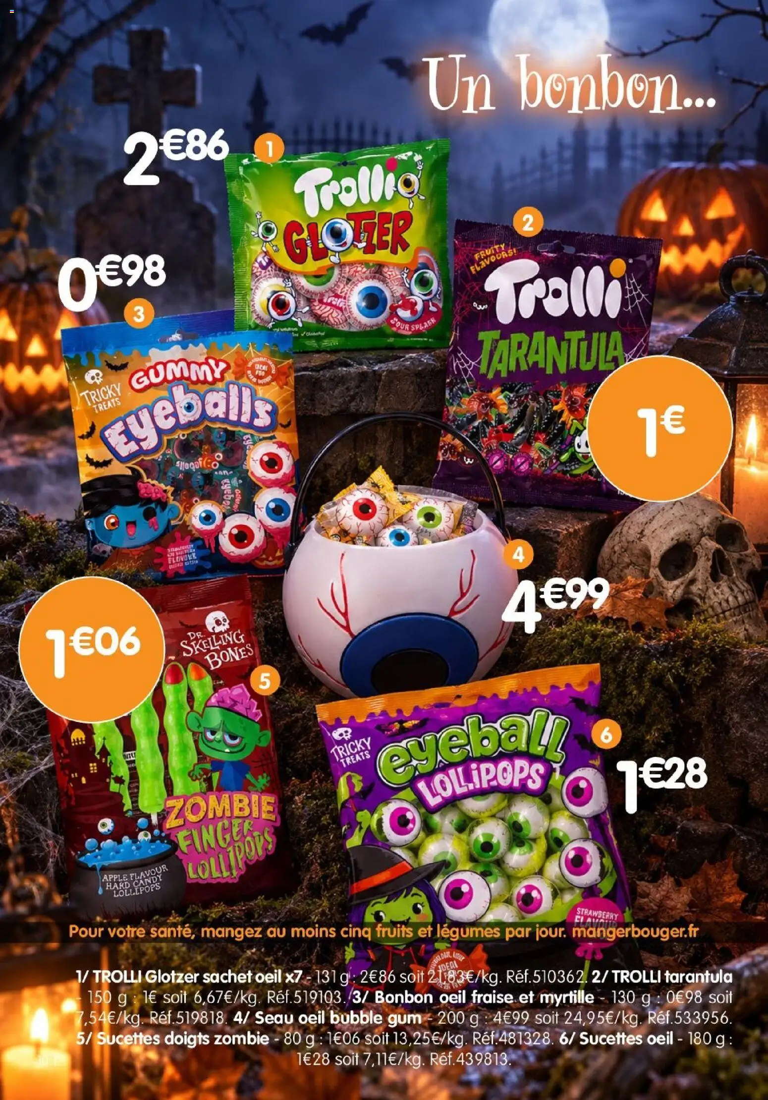 {H1} | Page: 10 | Produits: Fraise, Sucettes, Fruits