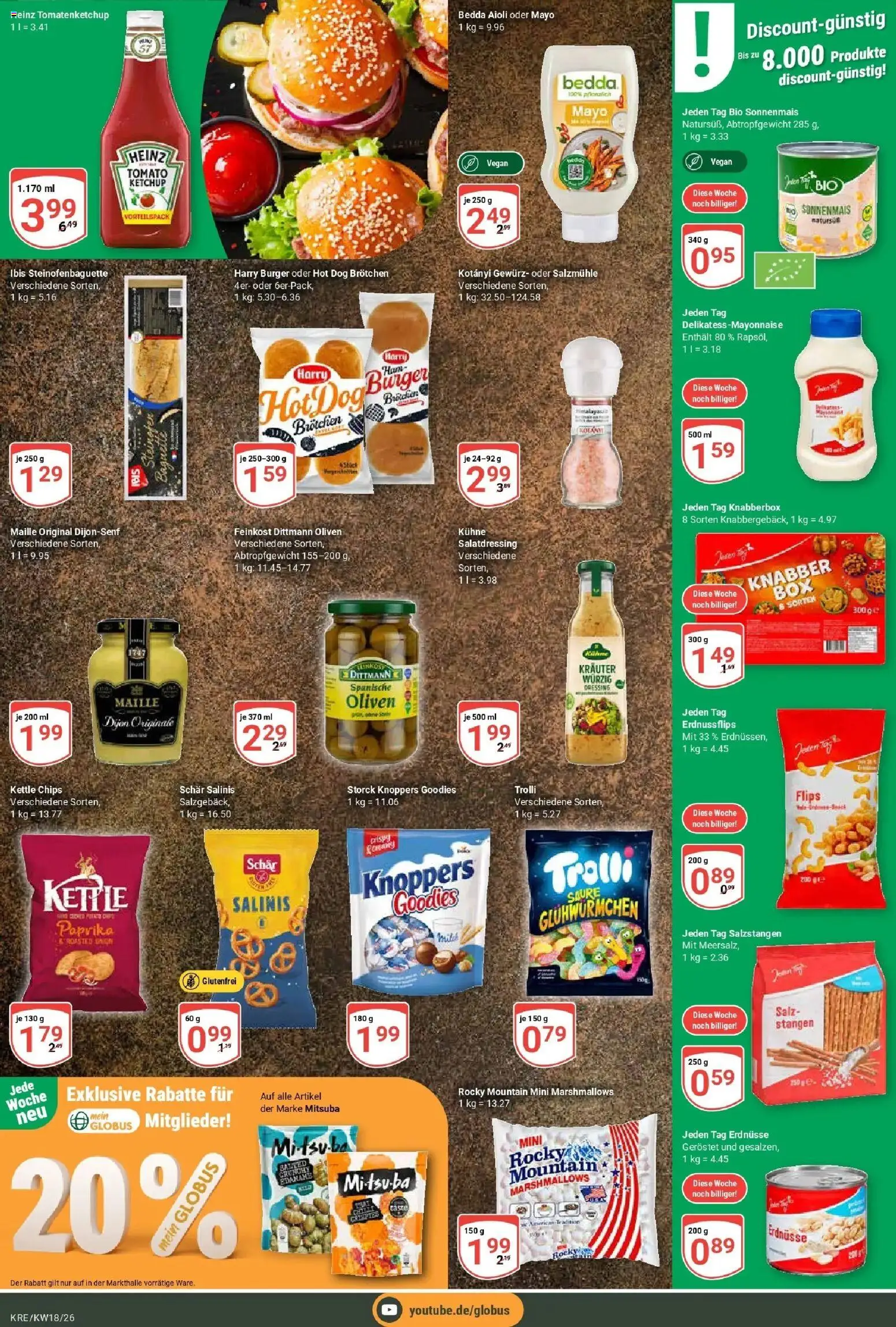 Globus Prospekt Krefeld	 – gültig ab 27.04.2026 | Seite: 21 | Produkte: Dressing, Burger, Baguette, Mayonnaise