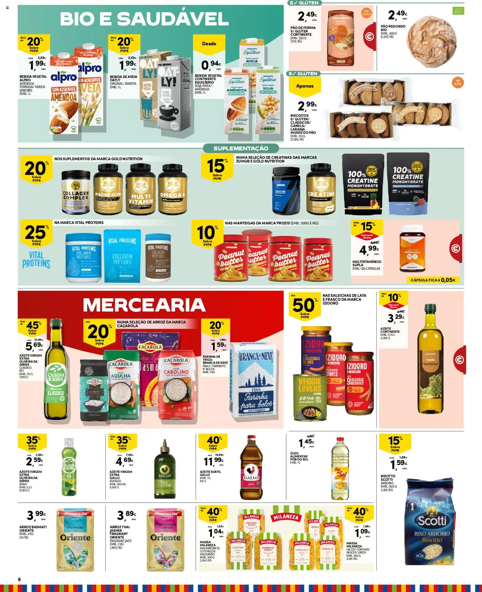 Continente Madeira folheto │ válido de 22/09/2026 | Página: 6 | Produtos: Soja, Óleo, Massa, Farinha