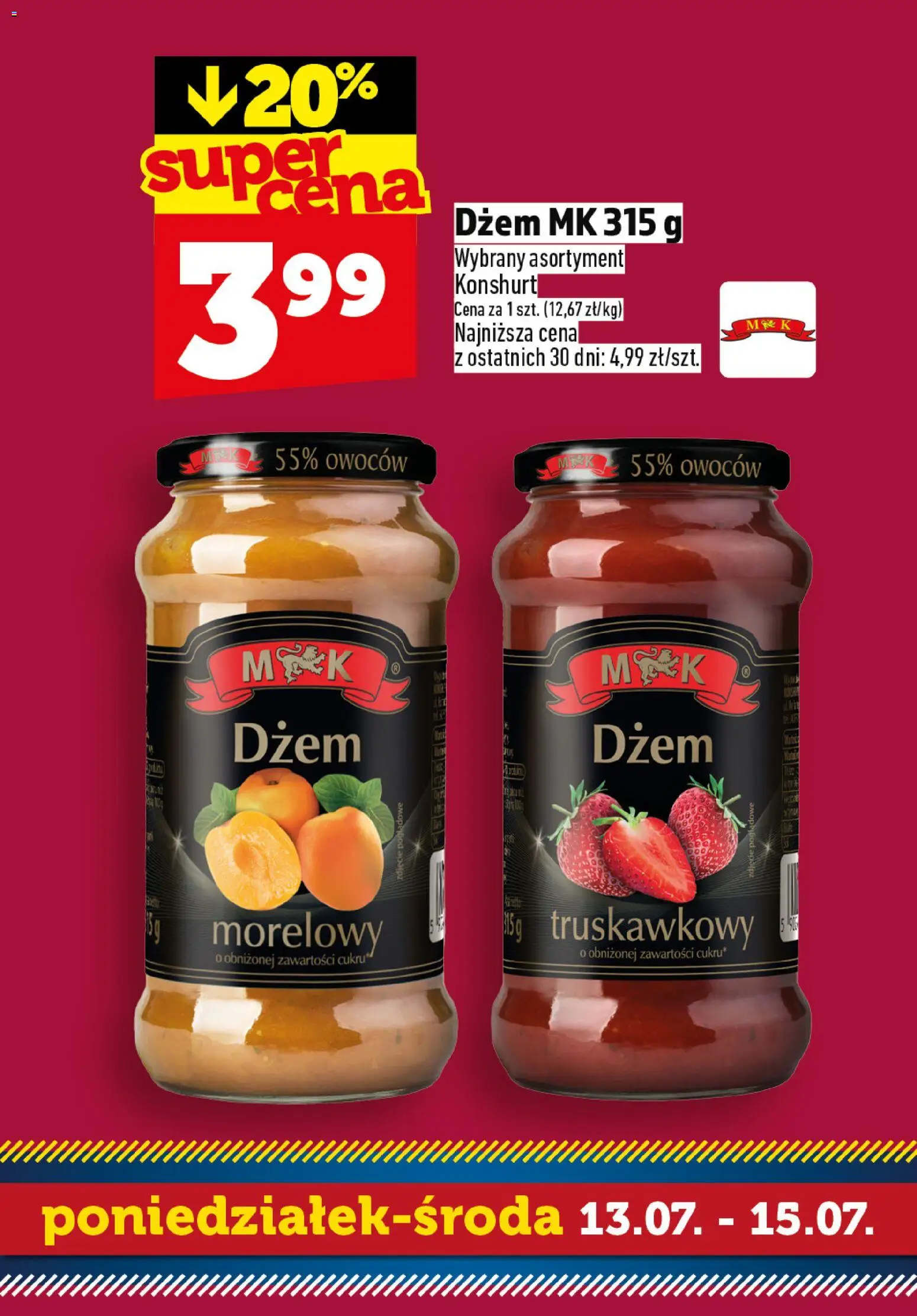 Topaz gazetka - Superstart tygodnia od 13.07.2026 | Strona: 6 | Produkty: Dżem
