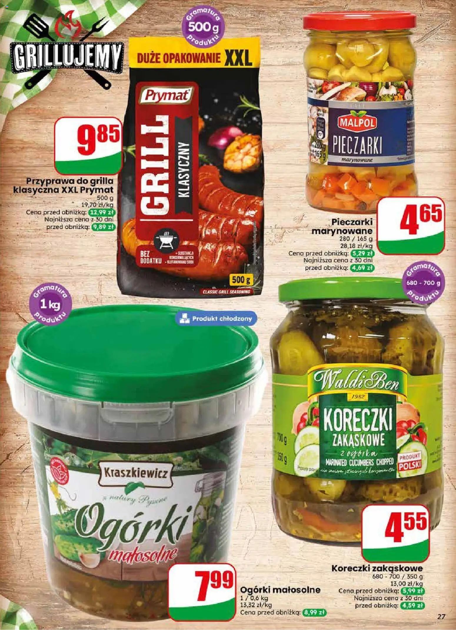 Dino gazetka od 27.05.2026 | Strona: 27 | Produkty: Pieczarki, Grill, Ogórki