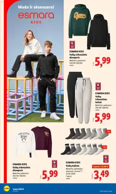 LIDL leidinys galioja nuo 2026.09.07 | Puslapis: 22 | Prekių: Džemperis, Kelnes, Kojinės
