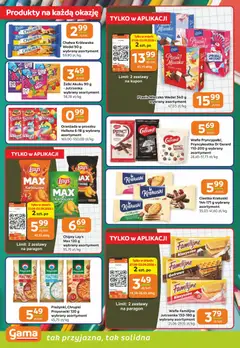 Pogląd oferty "Gama gazetka" - ważna od 27.08.2026 | Strona: 4 | Produkty: Chipsy, Chrupki, Oranżada w proszku, Lays