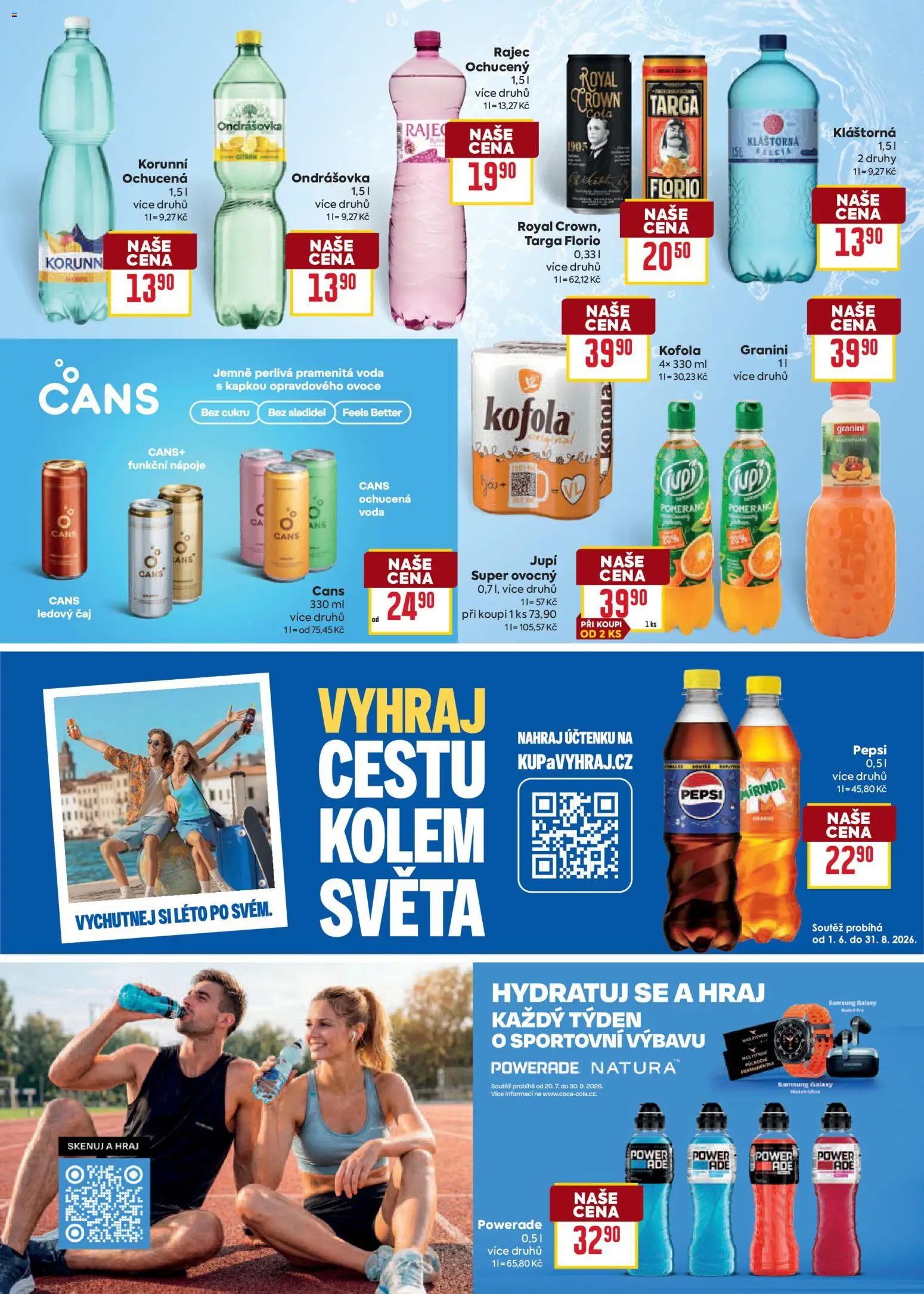 Billa leták - Vaše oblíbené značky od 12.08.2026 | Strana: 24 | Produkty: Samsung, Ochucená voda, Kofola, Ledový čaj