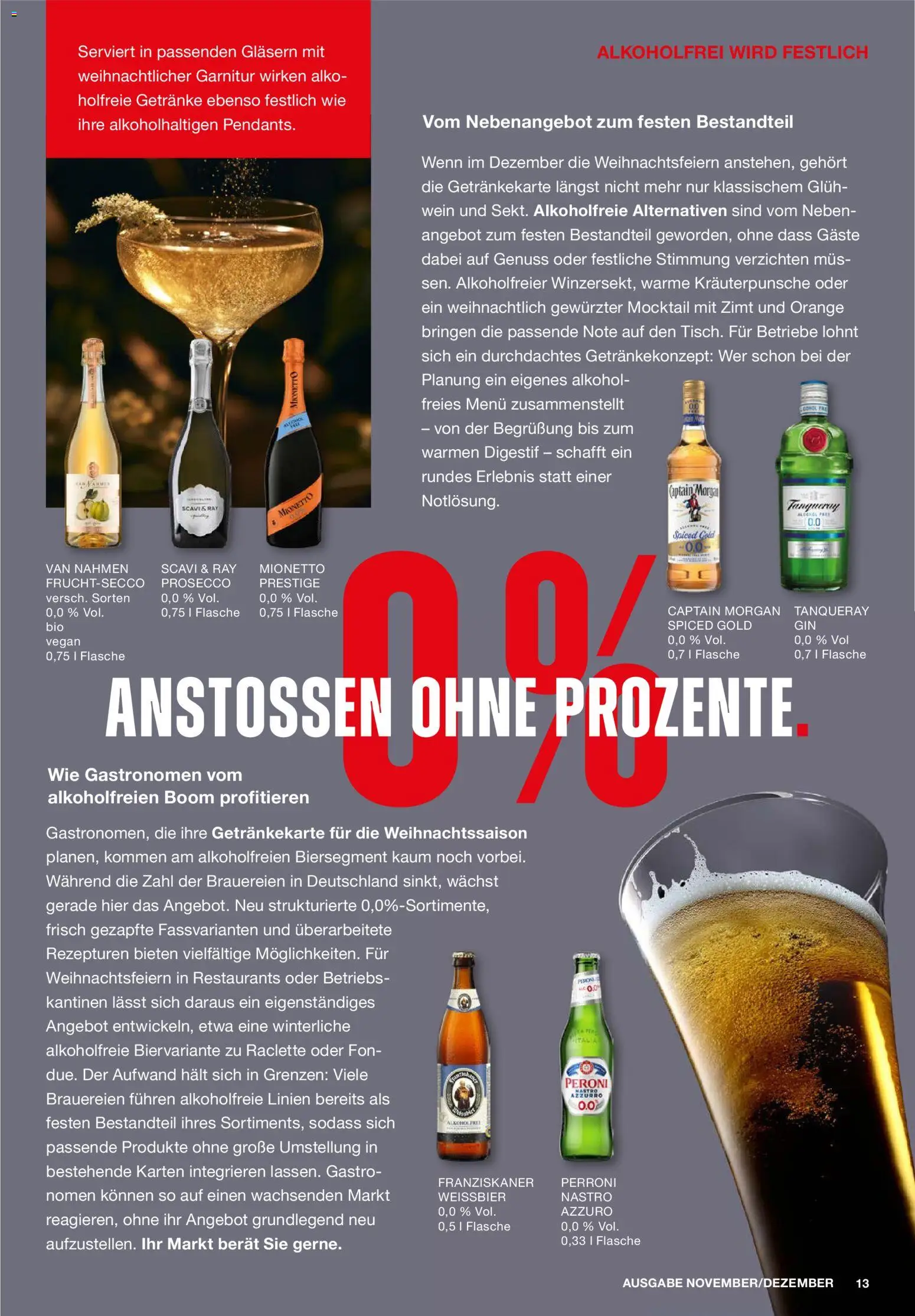Handelshof Appetizer Magazin – gültig ab 01.11.2026 | Seite: 13 | Produkte: Fruchtsecco, Prosecco, Alkohol, Wein