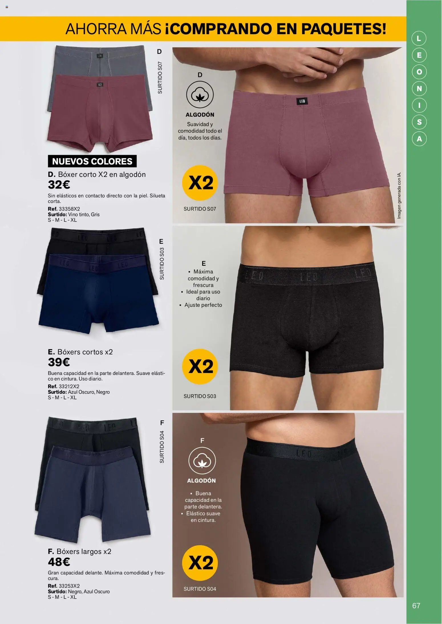 Leonisa folleto │ válido desde el 01/09/2026 | Página: 69 | Productos: Boxers, Vino, Algodón