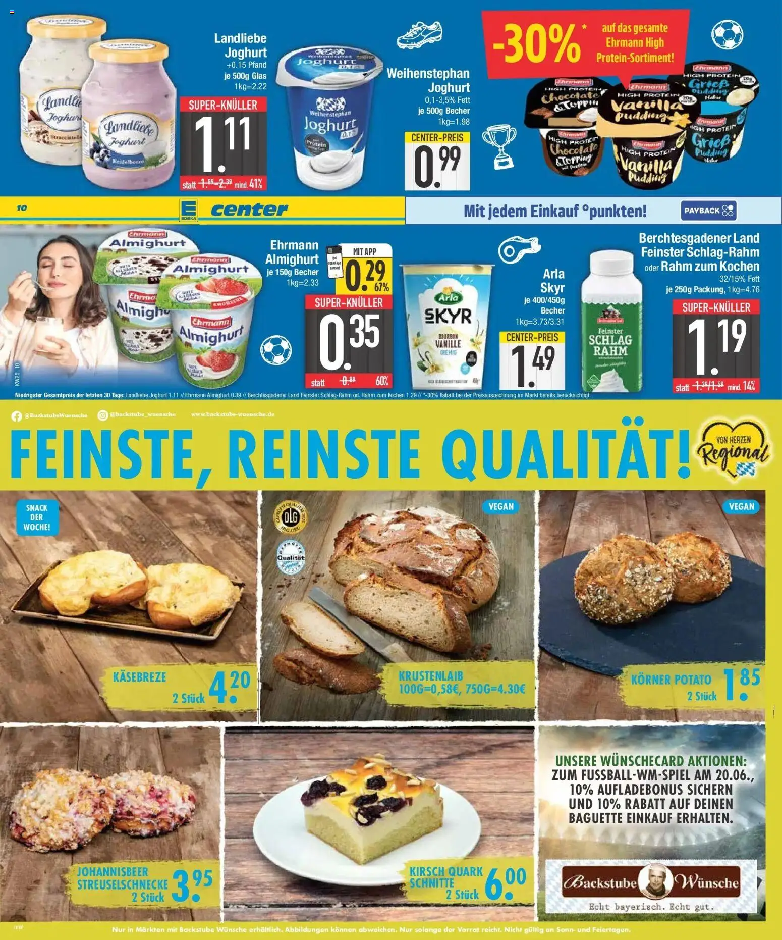 E center Prospekt Neuburg An Der Donau – gültig ab 15.06.2026 | Seite: 10 | Produkte: Quark, Joghurt, Skyr, Arla skyr