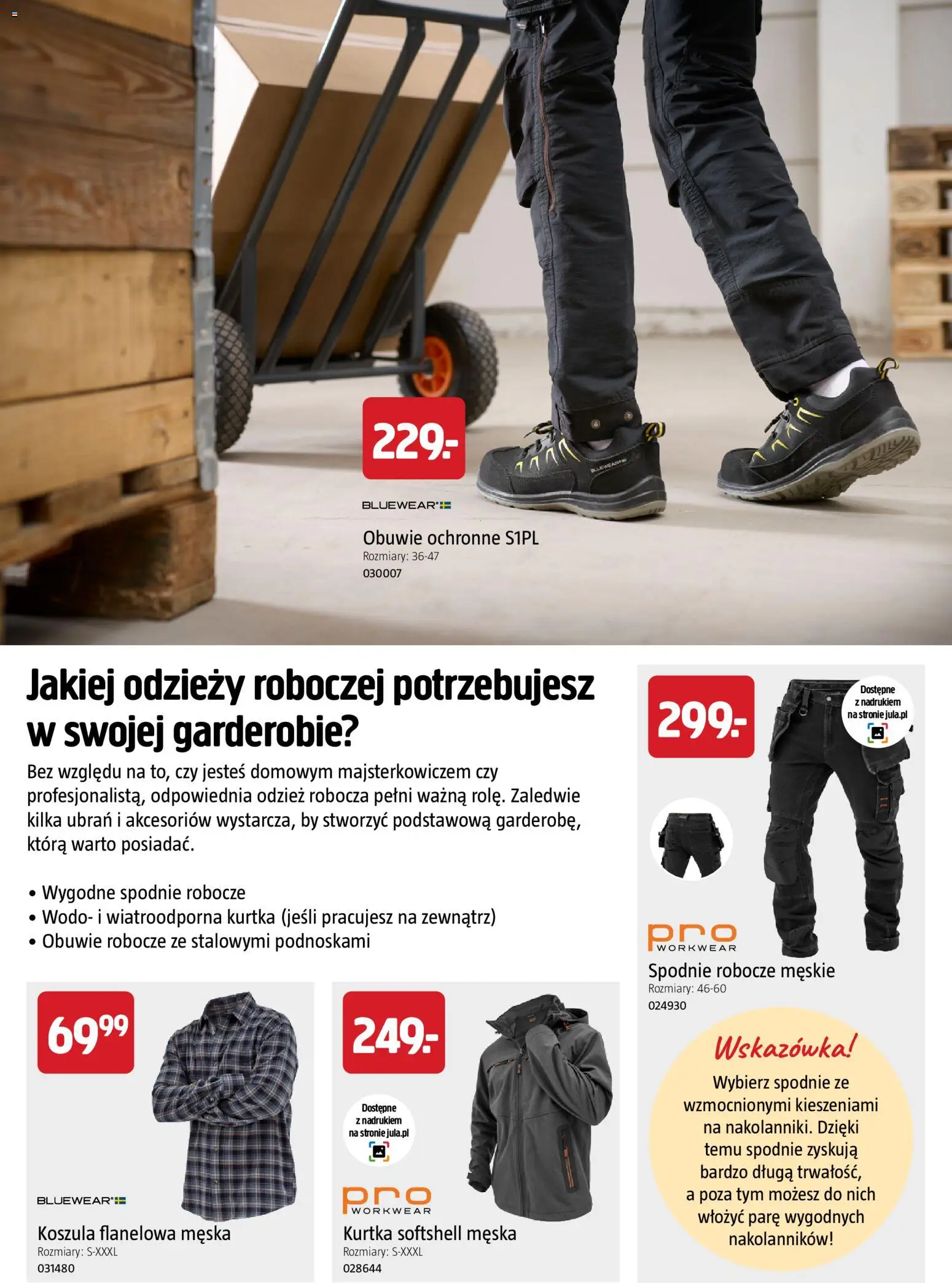 Jula gazetka - Rozpocznij jesienne majsterkowanie od 10.09.2026 | Strona: 38 | Produkty: Koszula, Kurtka, Spodnie, Spodnie robocze