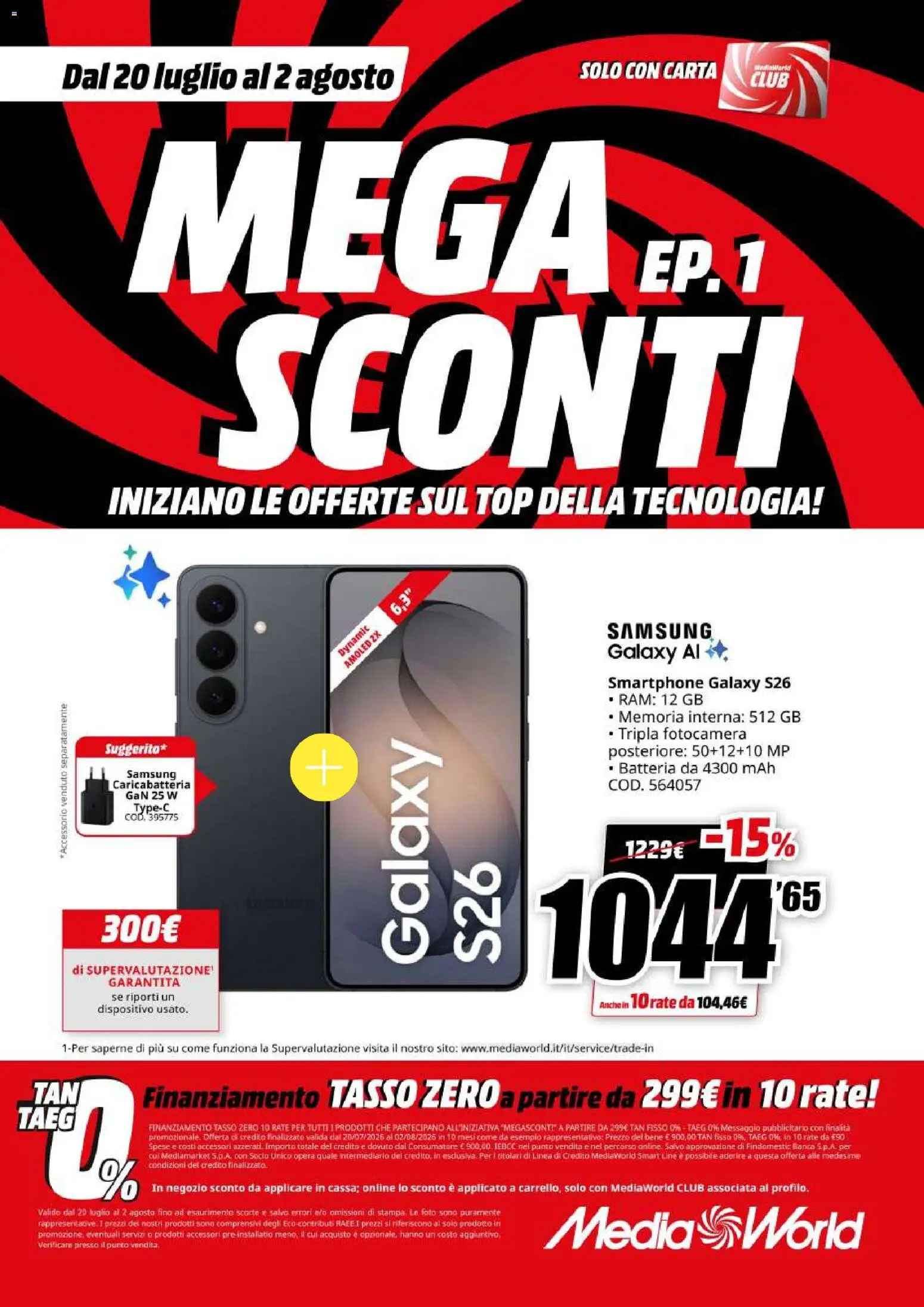 Volantino Media World del 20/07/2026 | Pagina: 18