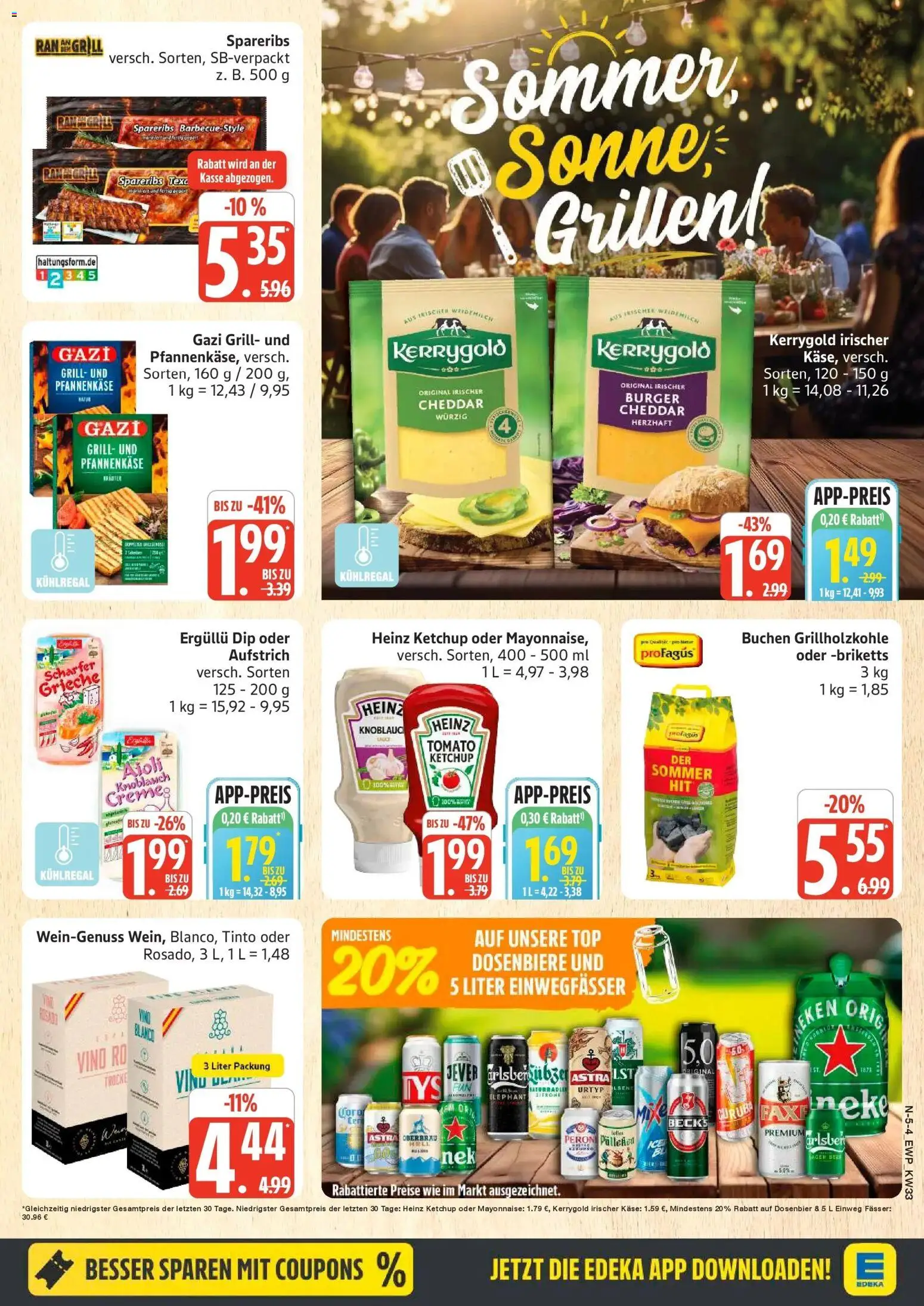 Edeka Prospekt Rostock (ab 10.08.2026) » Angebote Online | Seite: 5 | Produkte: Grill, Dosenbier, Zitrone, Ketchup