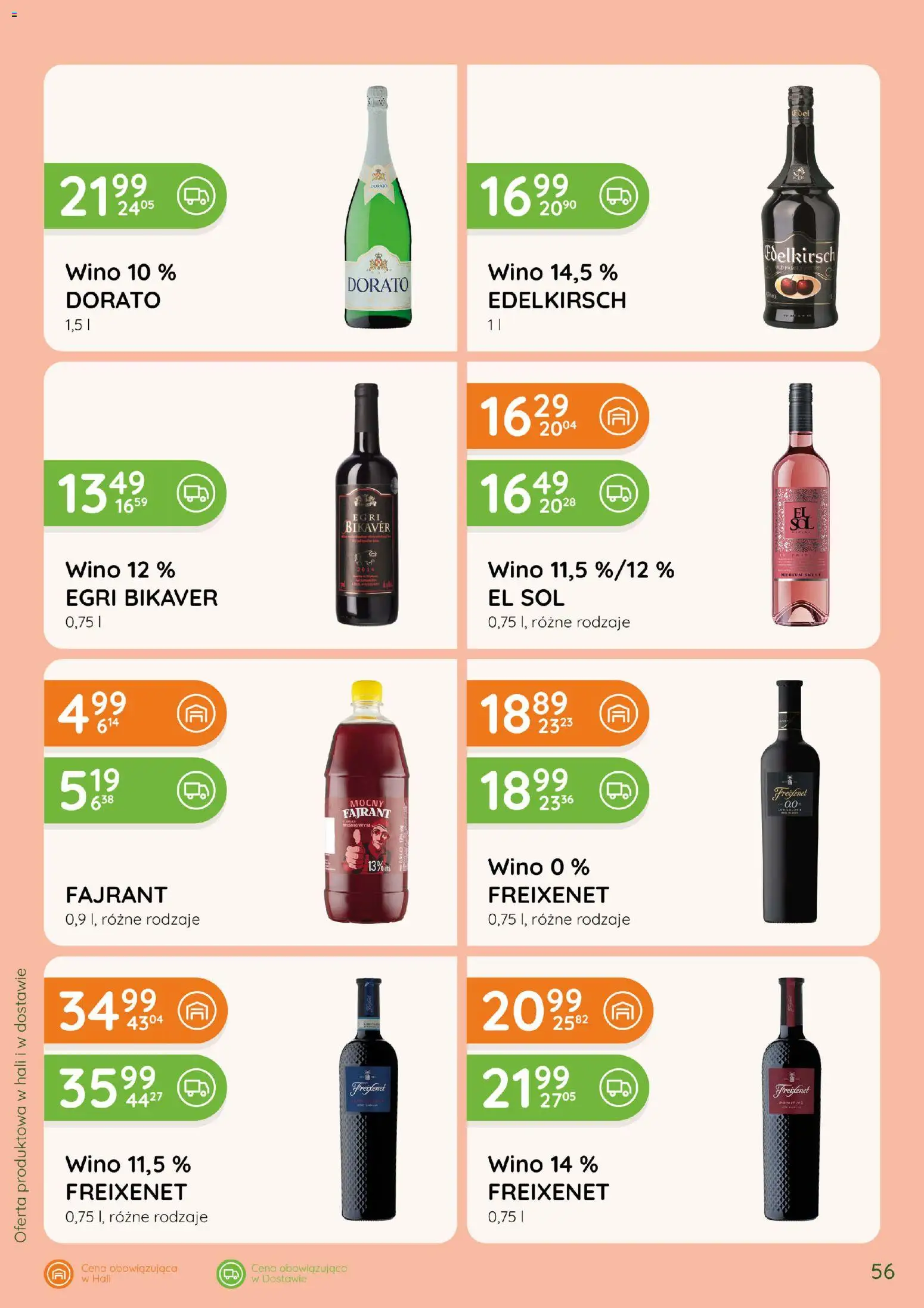 Eurocash gazetka - Katalog Alkoholowy od 01.10.2026 | Strona: 56 | Produkty: Wino, Sól, Egri bikaver