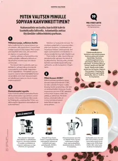 K-Citymarket-mainoslehti voimassa 10.06.2026 alkaen | Sivu: 43 | Tuotteet: Kahvinkeitin, Aromi, Voi, Puhdistusaine