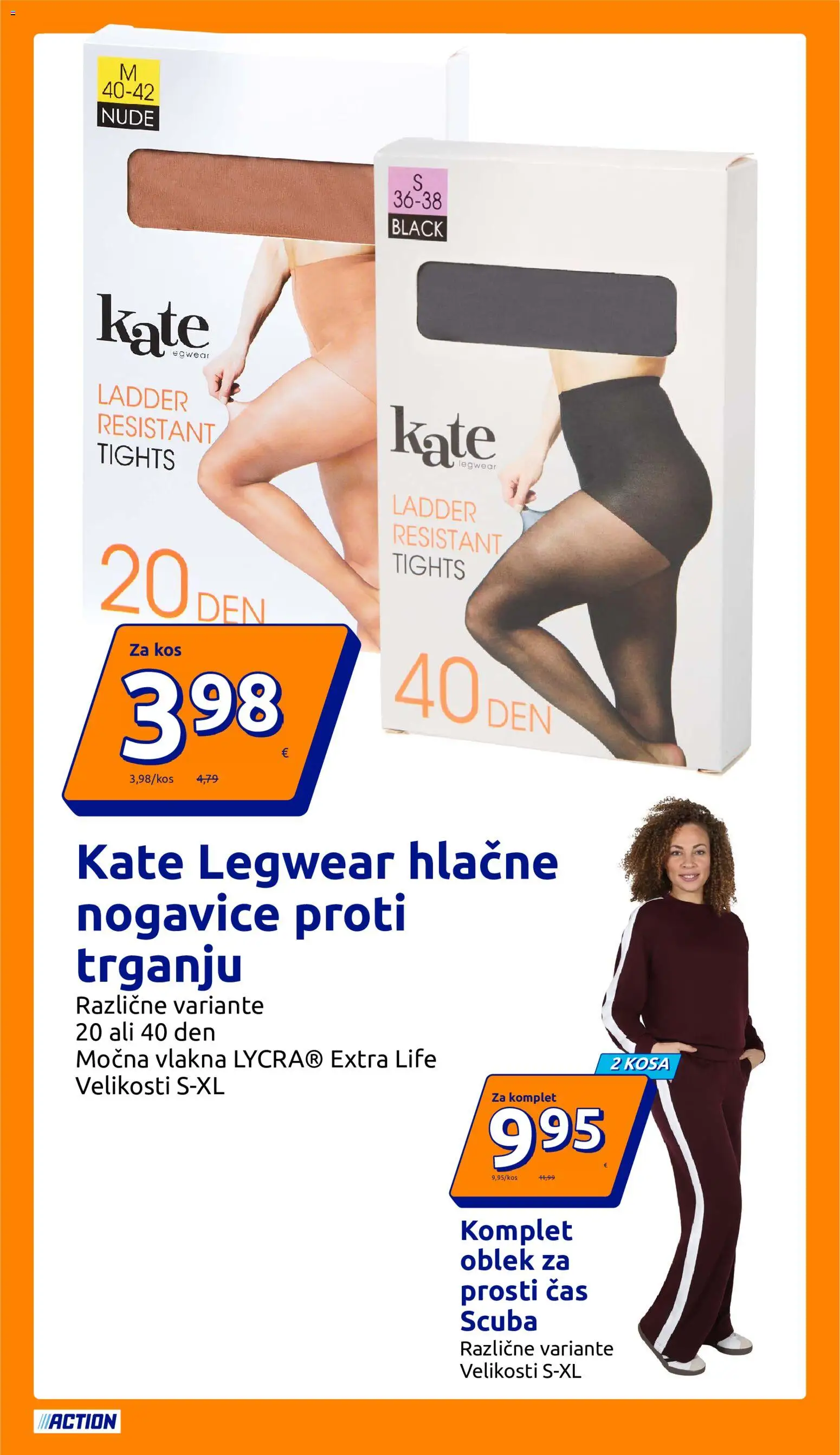 Novi Action katalog ponudbe – veljaven od 28.10.2026 | Stran: 23 | Izdelki: Kos, Nogavice, Hlacne nogavice