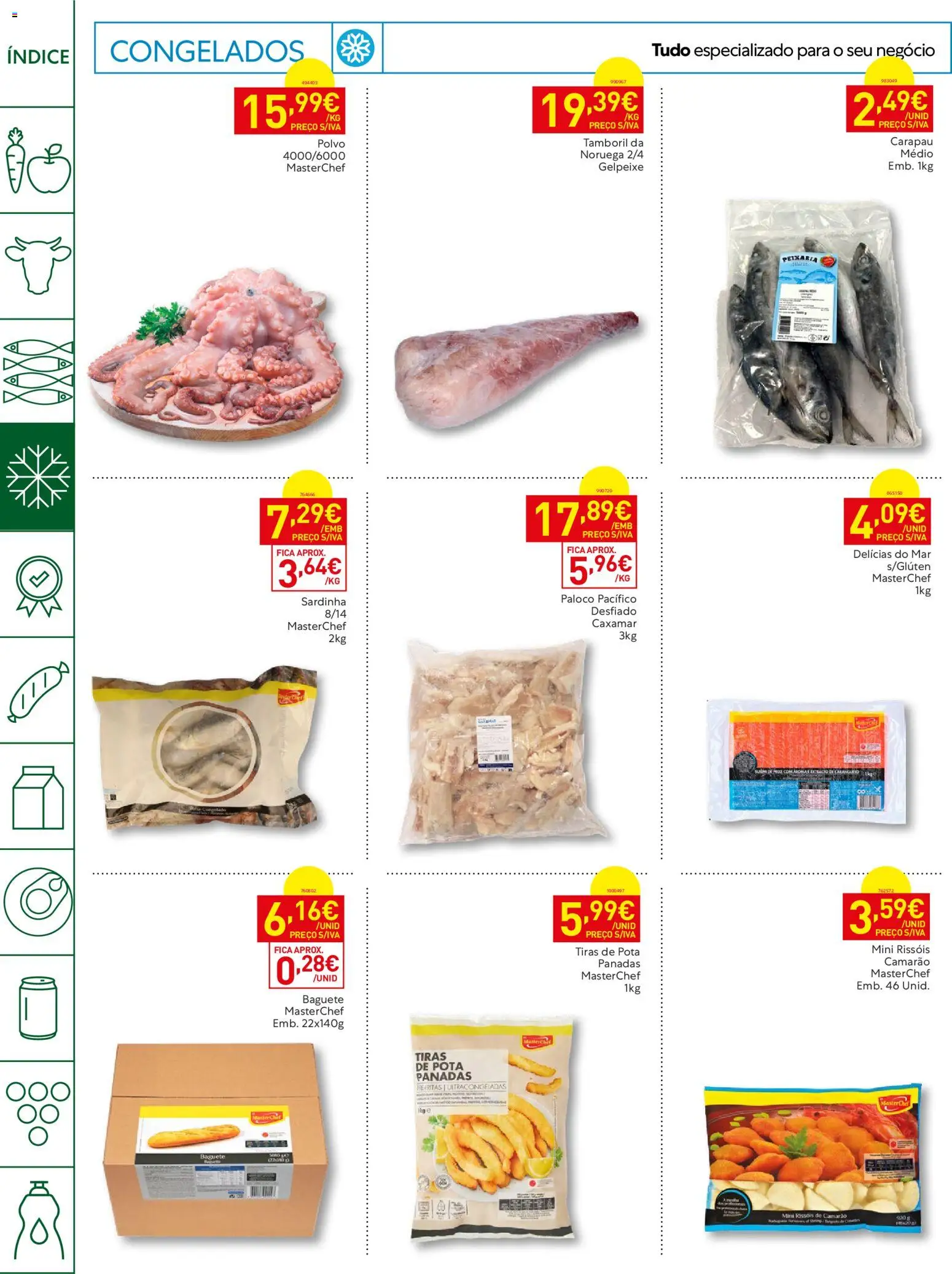 Recheio Horeca │ válido de 07/07/2026 | Página: 14 | Produtos: Polvo, Camarão, Tamboril