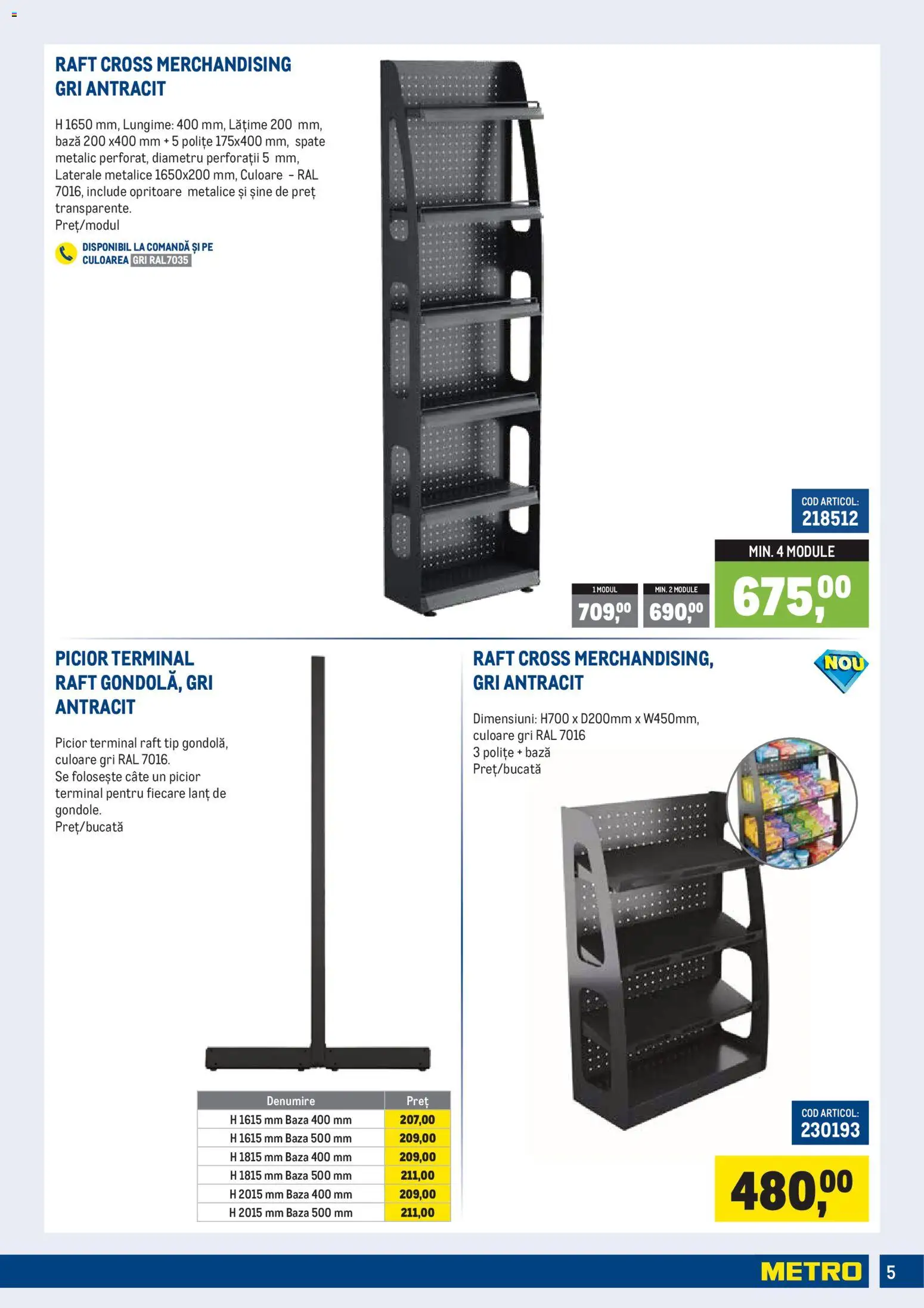 Noul catalog Metro – valabil de la 01.07.2026 | Pagină: 5 | Produse: Raft